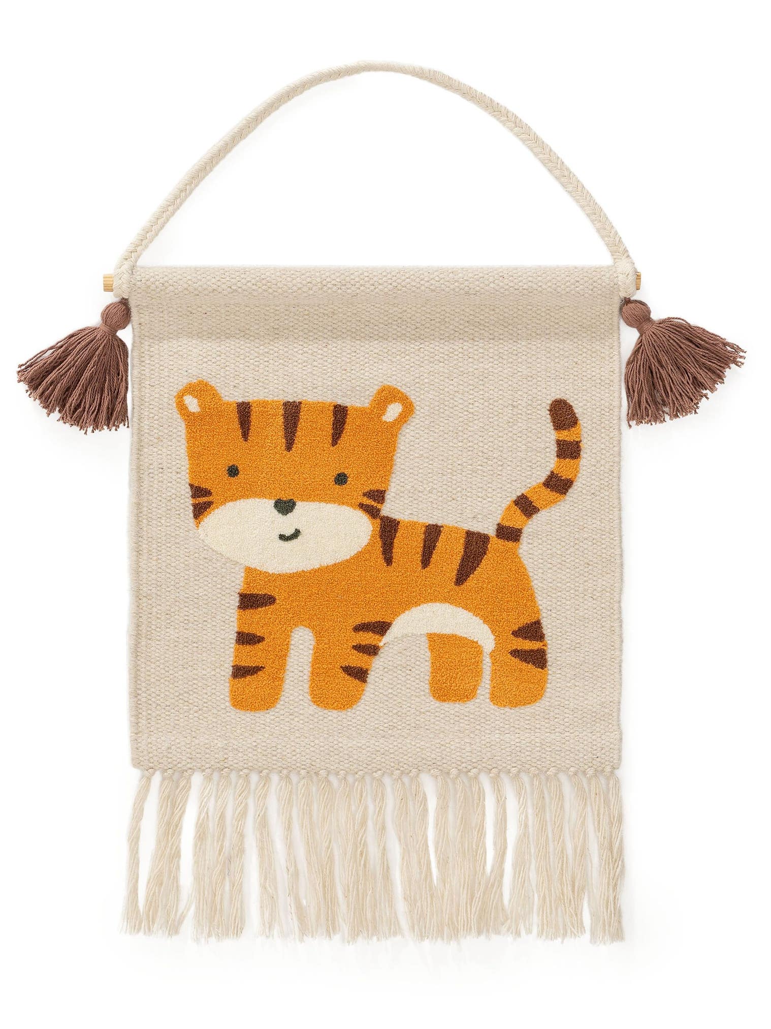 Wall Hanging Savannah Orange im Design KidsDesign aus 75% Wool, 20% Cotton, 5% Polyacrylic von Lytte