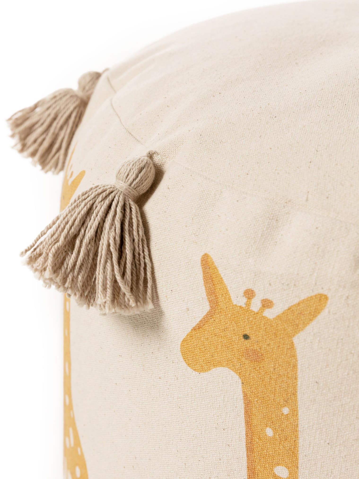 Puf Savannah Gul i KidsDesign-design lavet af 100% Bomuld fra Lytte