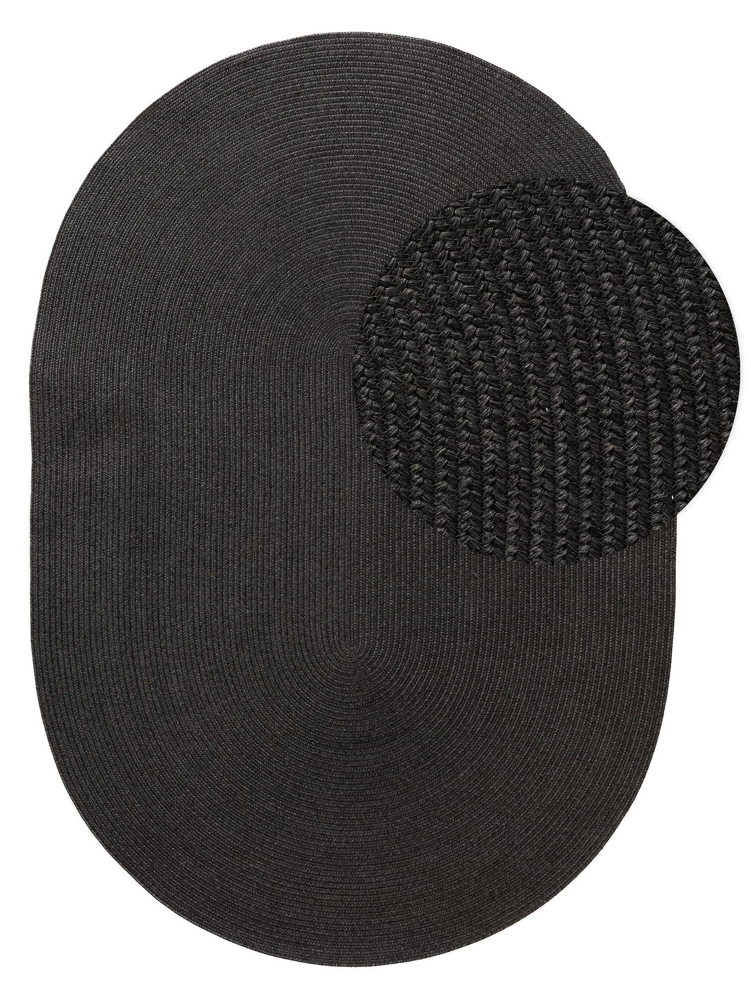 Koberec z 80 % polypropylen, 20 % polyester v Černá s vlasem výšky do 5 mm od benuta Nest