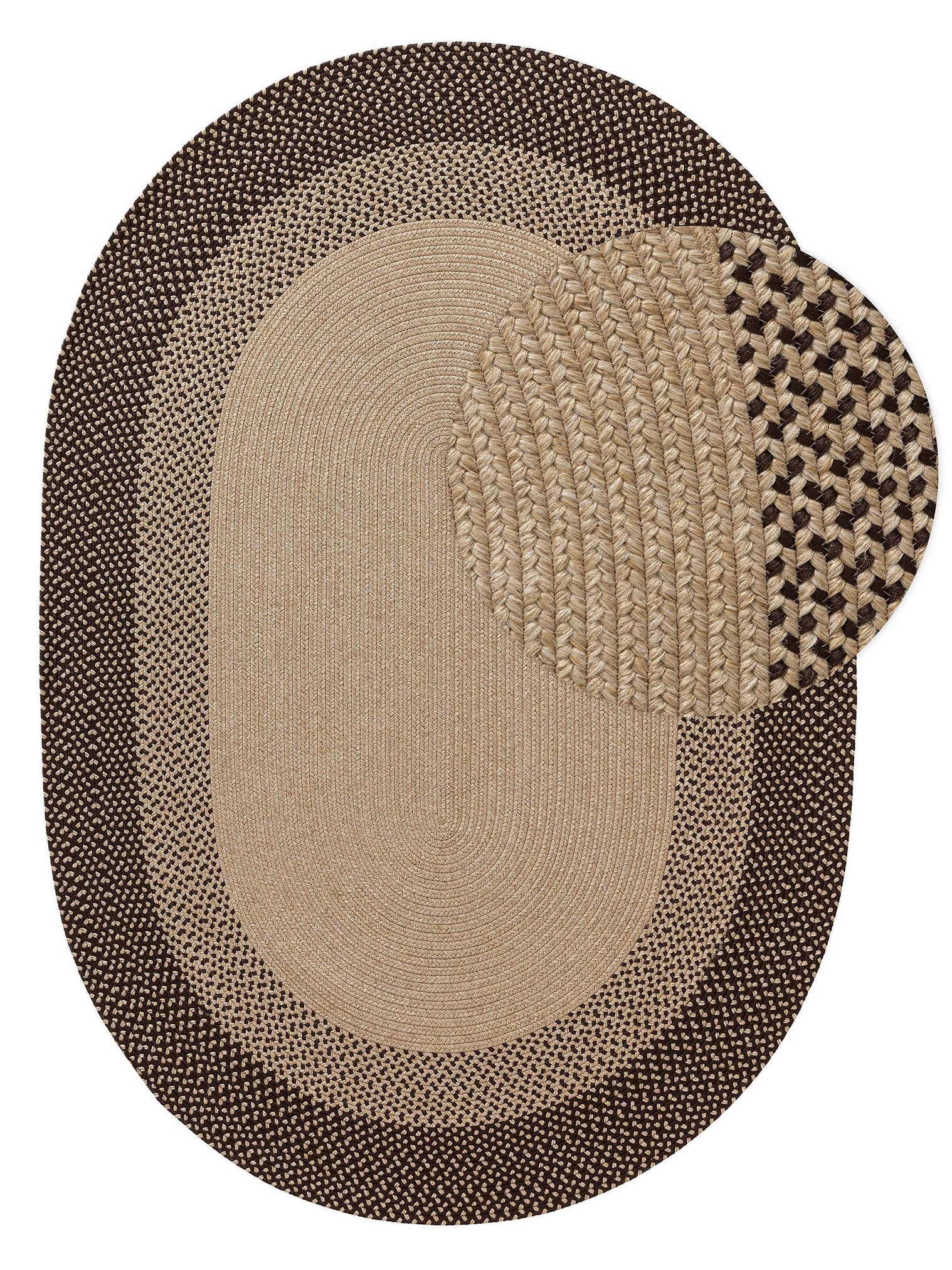 Tappeto di 80% Polipropilene, 20% Poliestere in Marrone con pelo alto 1- 5 mm da benuta Nest