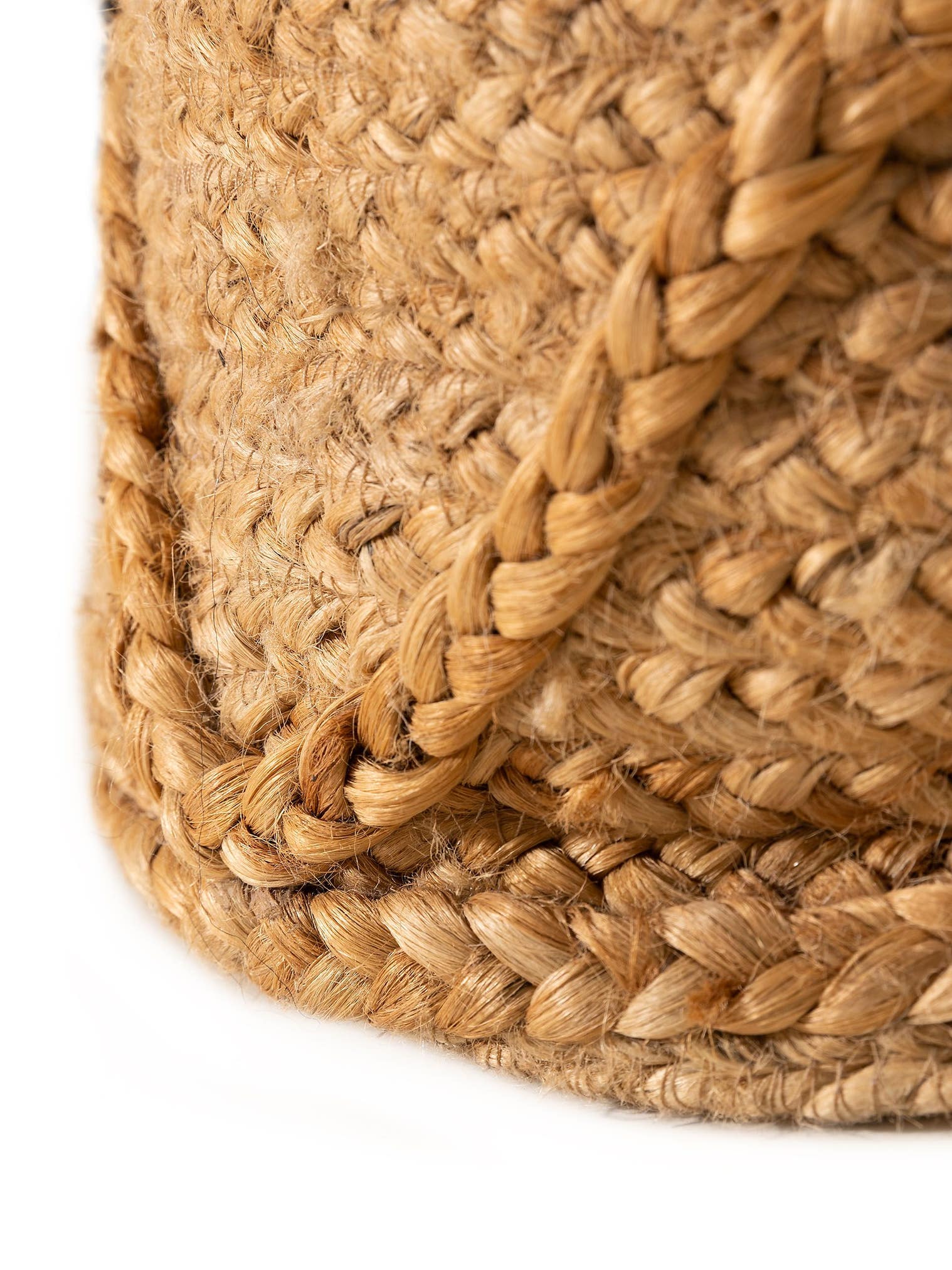 Korb Judi Natur im Design Strukturmix aus 100% Jute von benuta Pure