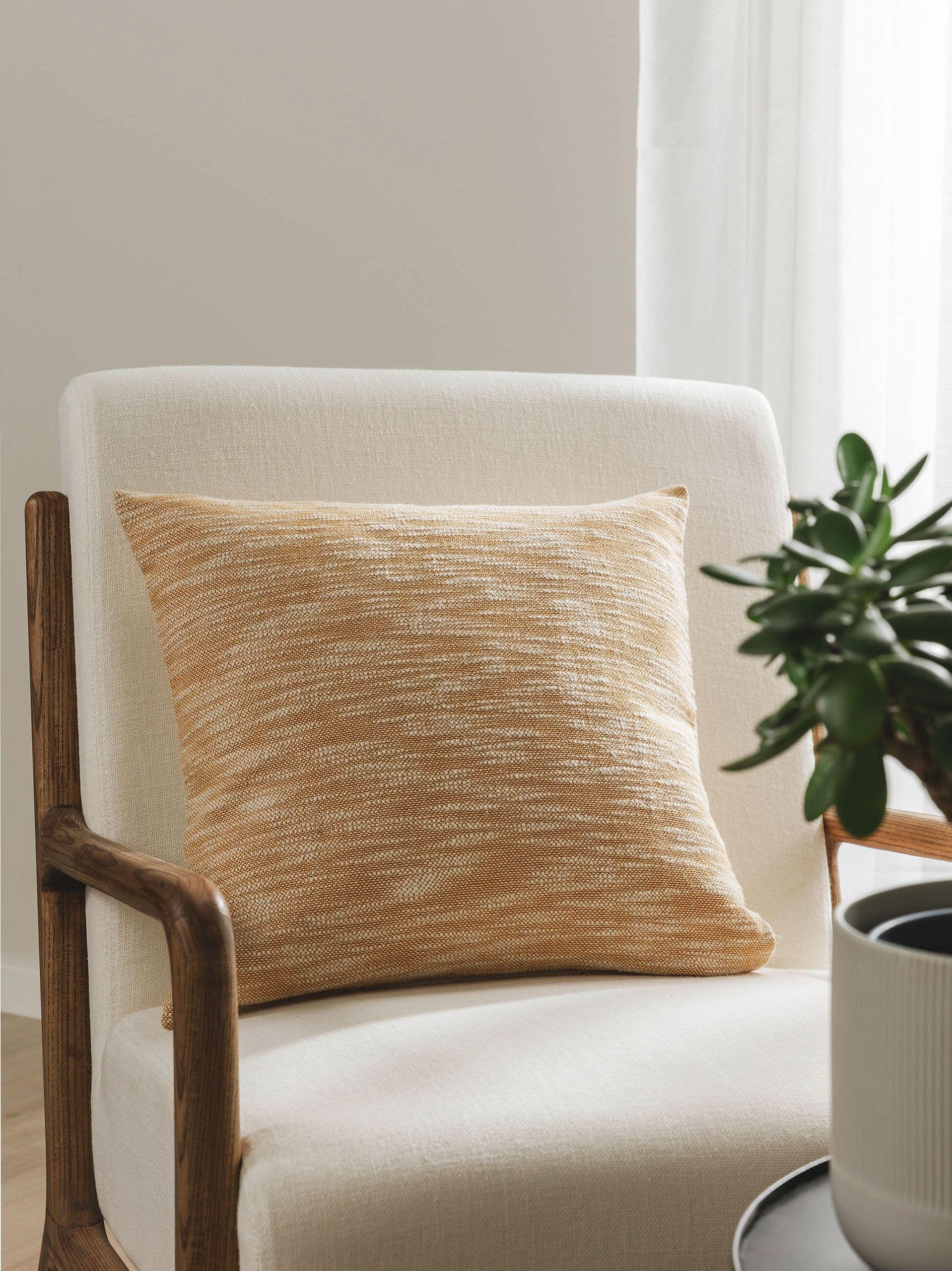Poszewka Nadia żółty com design Abstrakcyjny em 100% Bawełna da benuta Nest
