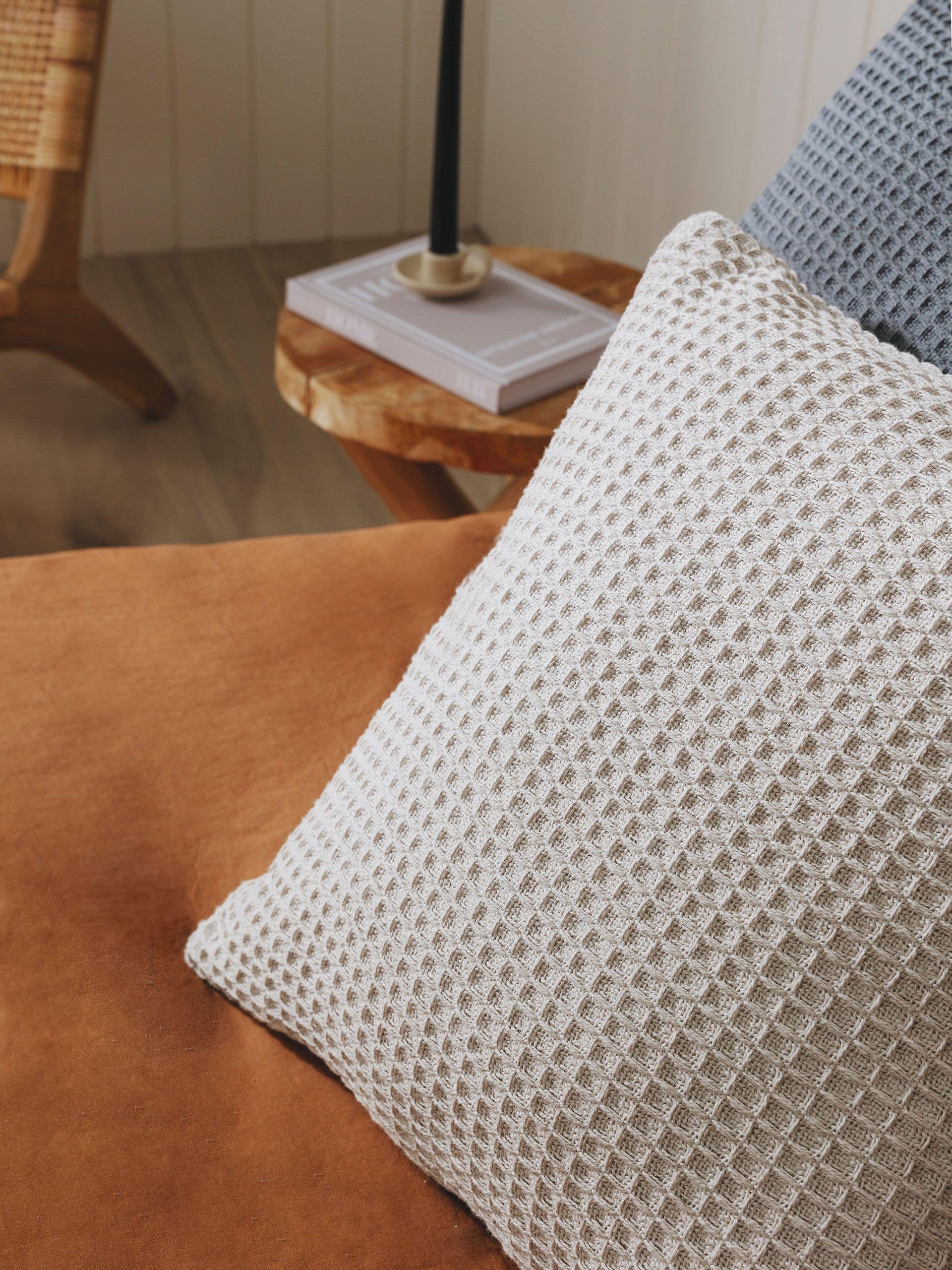 Cushion Cover Amalia Ivory in  design made of 100% Cotton by benuta Pure