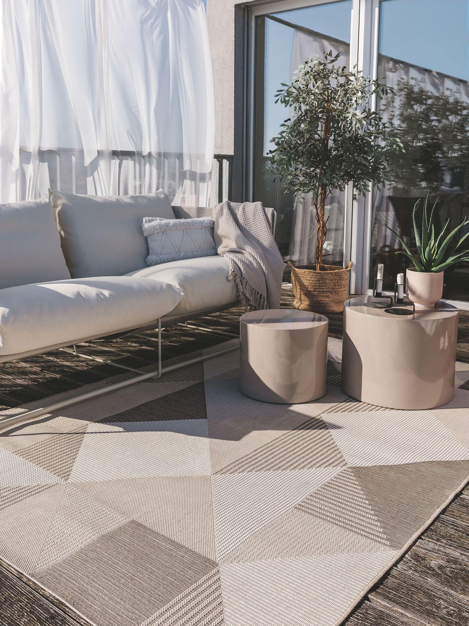 Tappeto di 100% Polipropilene in Beige con pelo alto 1- 5 mm da benuta Pop