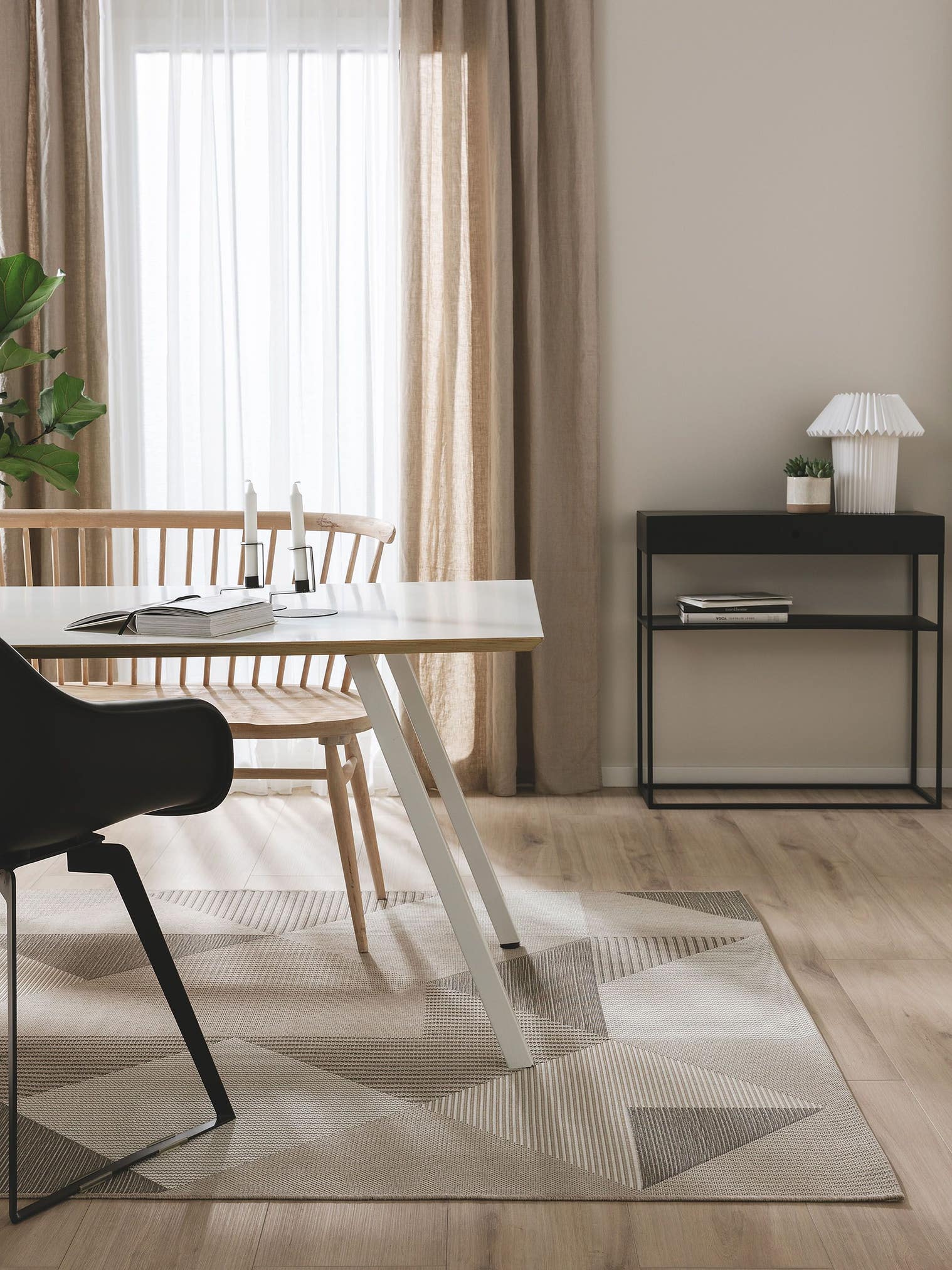 Tappeto di 100% Polipropilene in Beige con pelo alto 1- 5 mm da benuta Pop