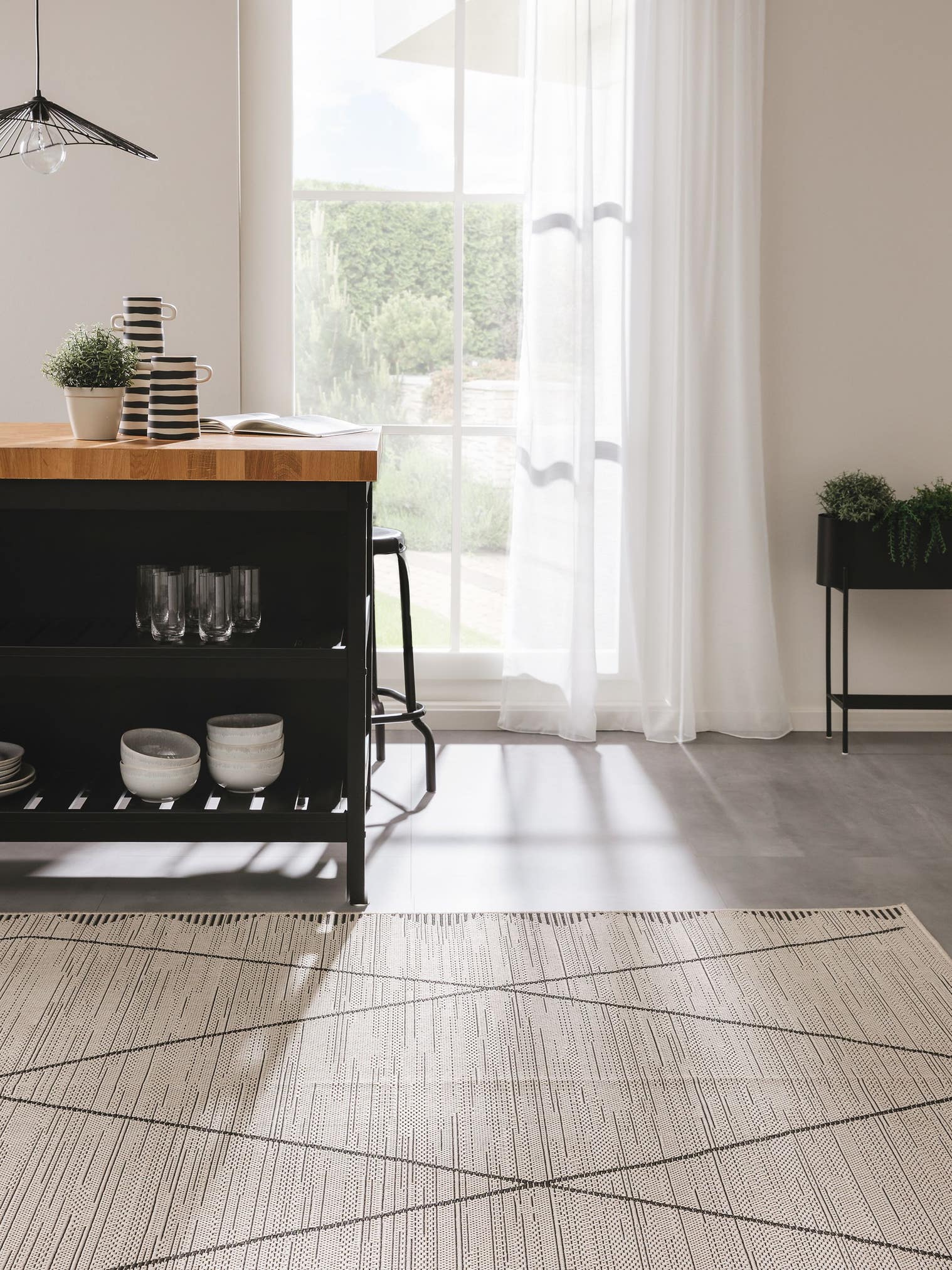 Tappeto di 100% Polipropilene in Beige con pelo alto 1- 5 mm da benuta Pop