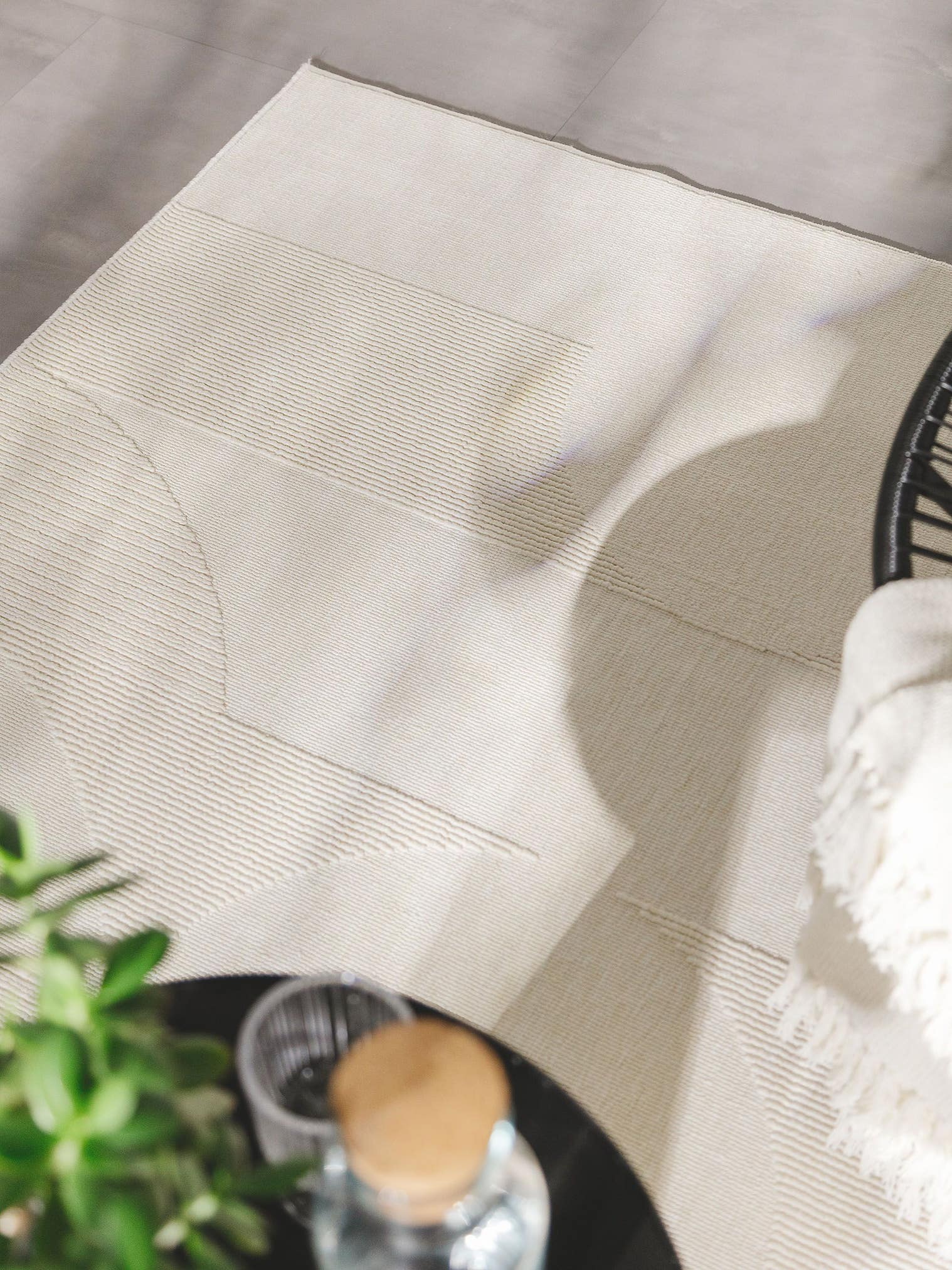 Tappeto di 100% Polipropilene in Bianco con pelo alto 1- 5 mm da benuta Pop