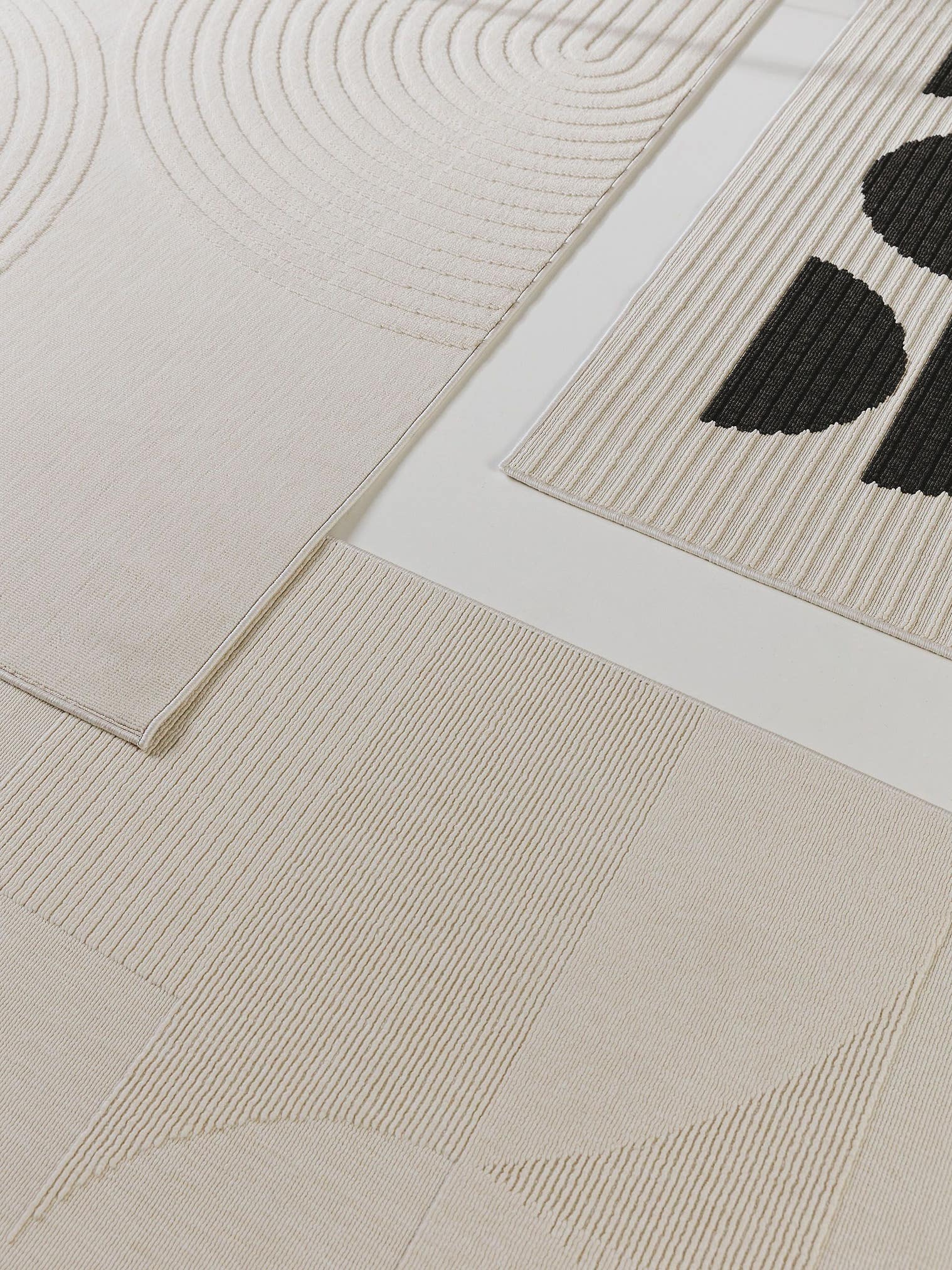 Tappeto di 100% Polipropilene in Bianco con pelo alto 1- 5 mm da benuta Pop