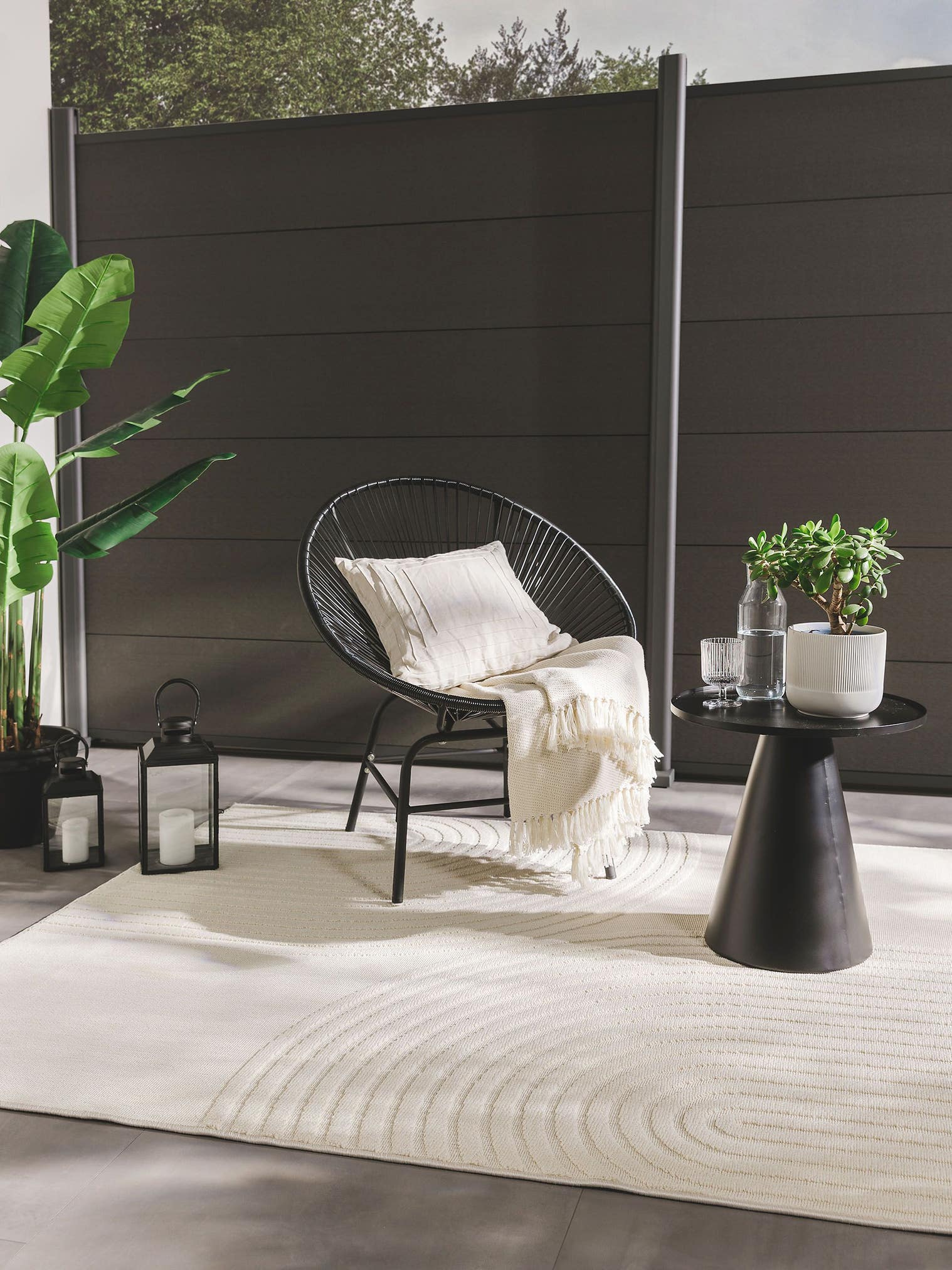 Tappeto di 100% Polipropilene in Bianco con pelo alto 1- 5 mm da benuta Pop
