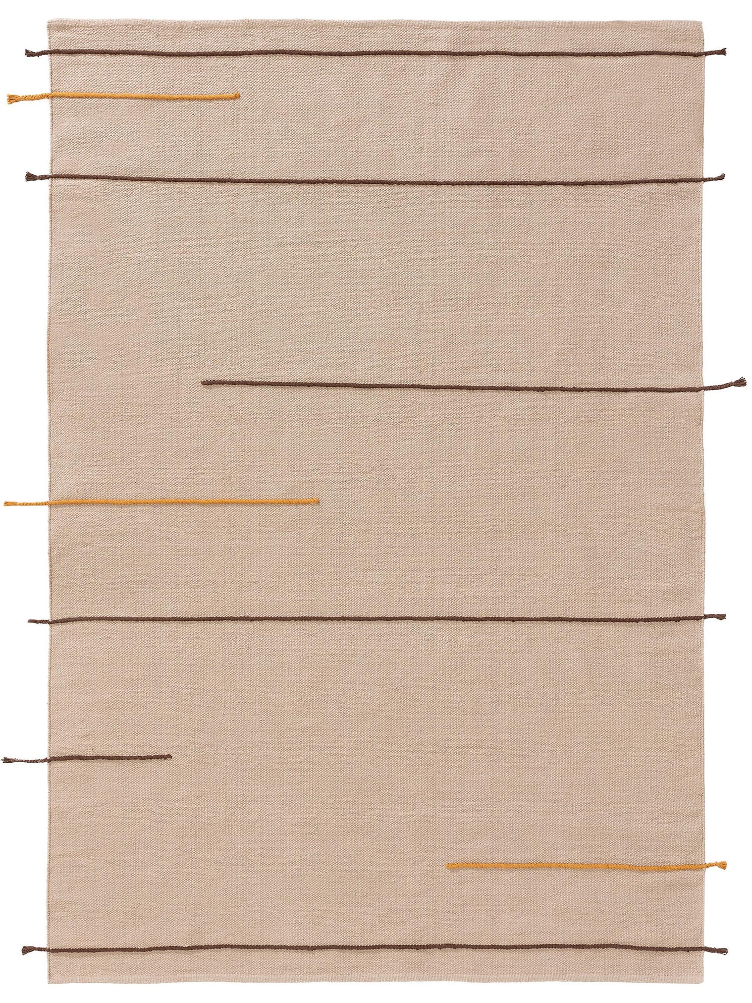 Alfombra de 100% Algodón en Beige con un pelo de {{Placeholder_Pile Height}} de altura de benuta Pop