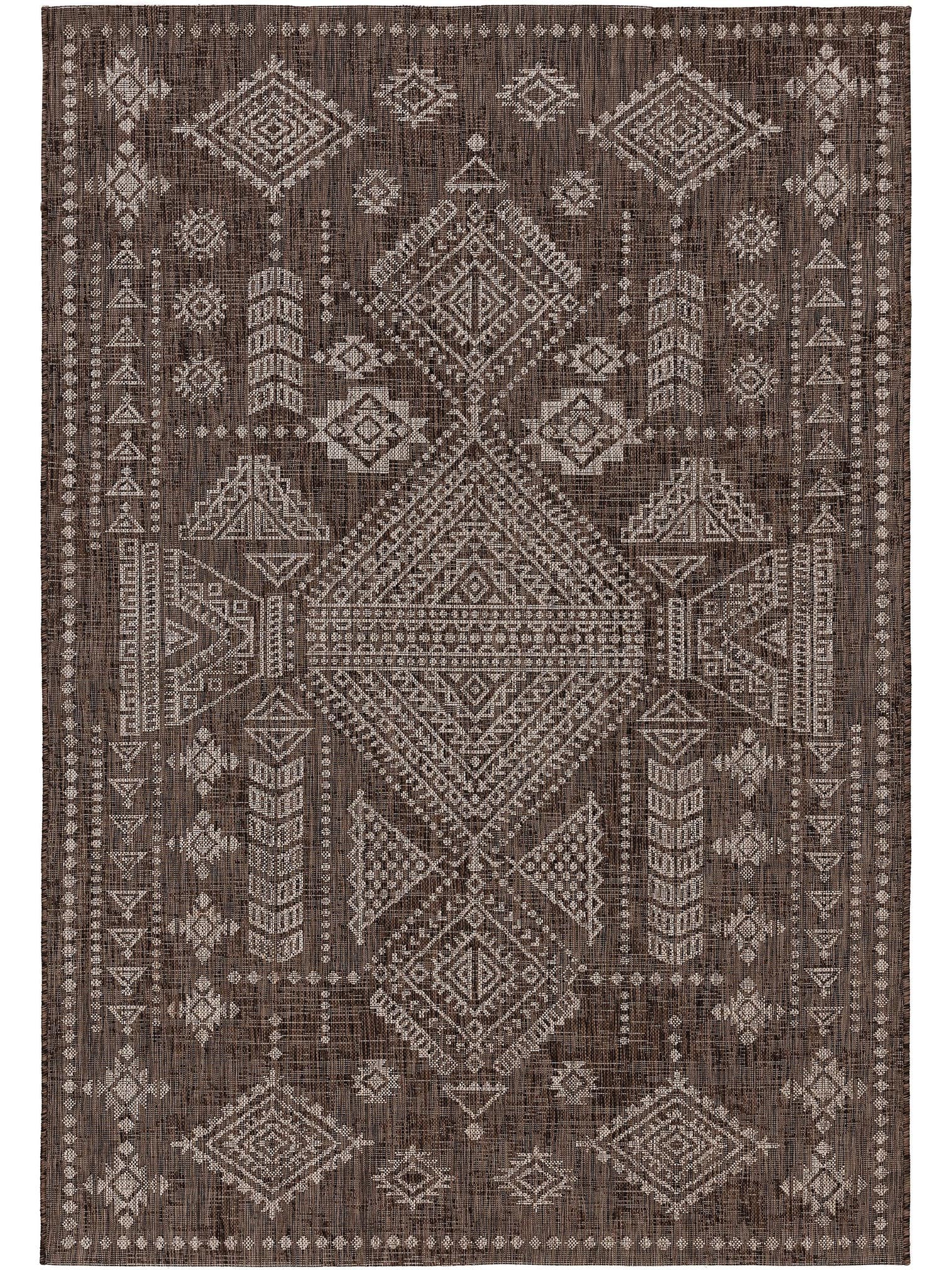 Teppich aus 100% Polypropylen in Braun mit bis 5 mm hohem Flor von benuta Pop