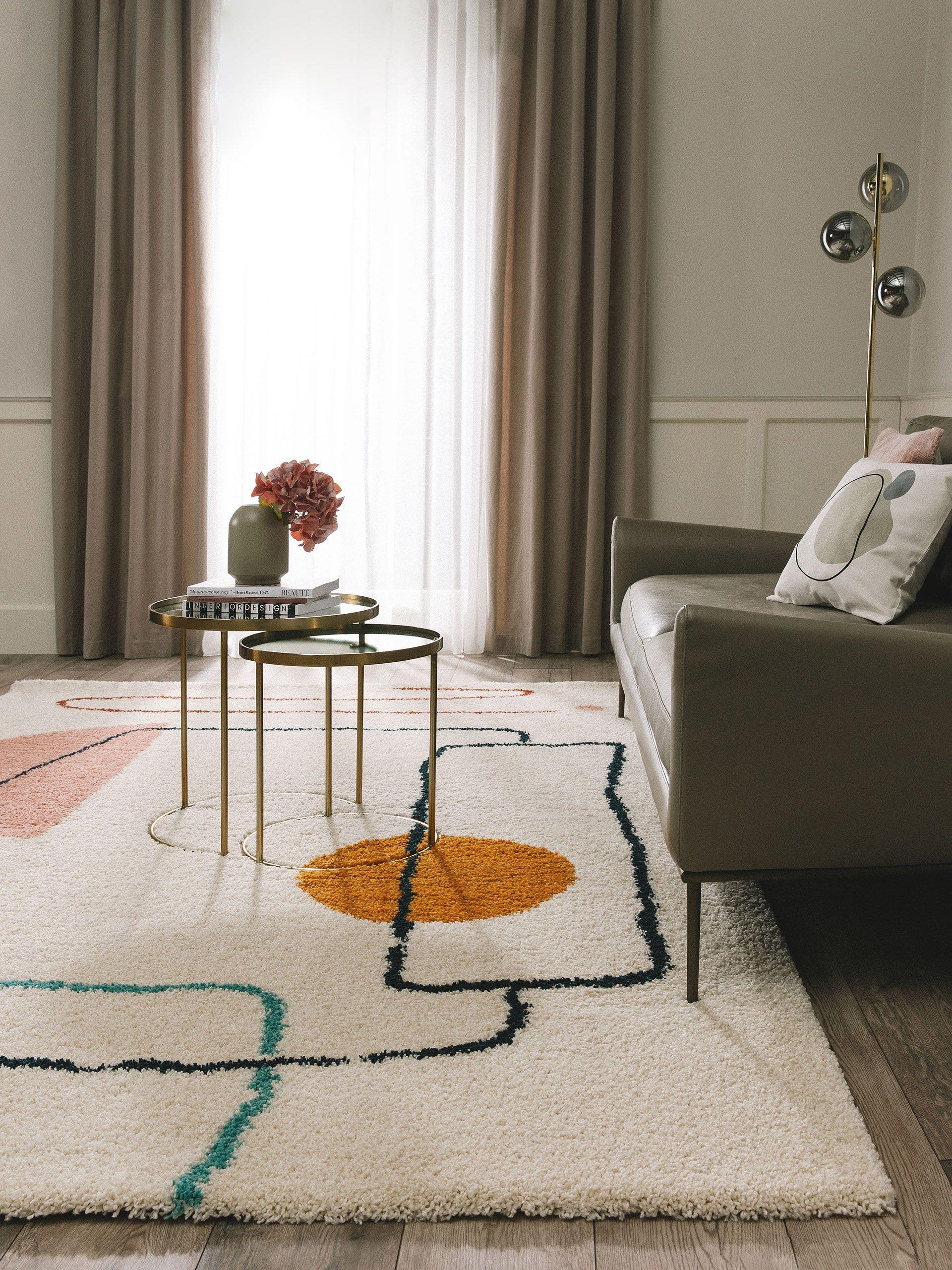 Rug made of 100% Polypropylene in Multicoloured with a 21 - 30 mm high pile by benuta Pop