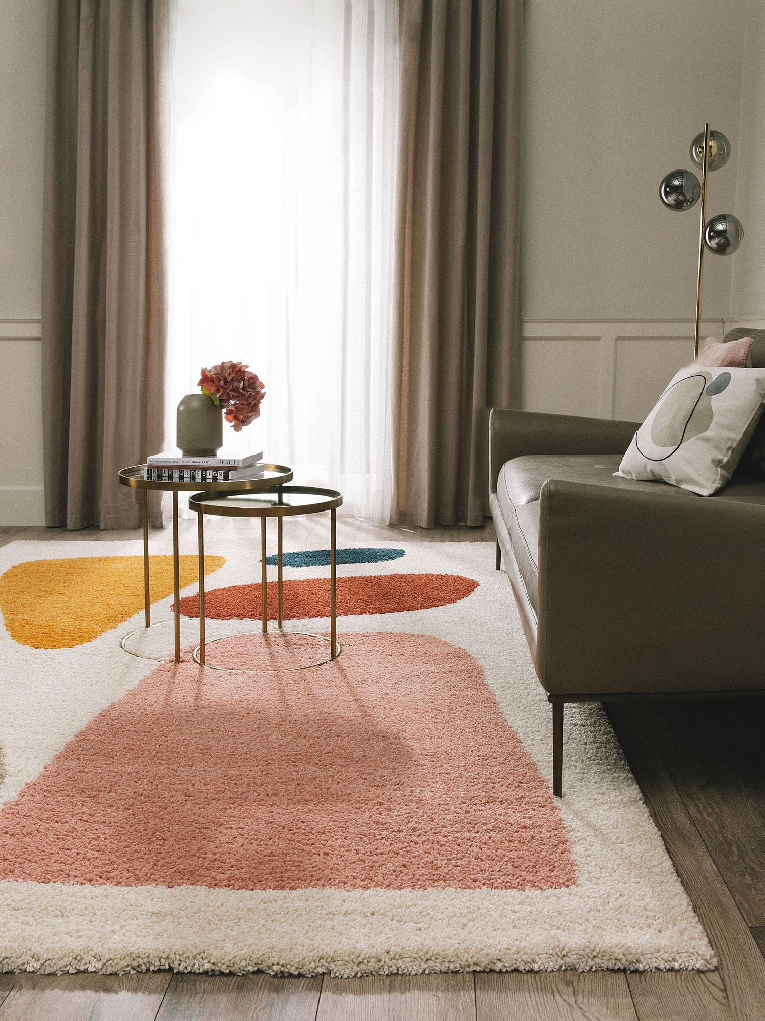 Rug made of 100% Polypropylene in Multicoloured with a 21 - 30 mm high pile by benuta Pop