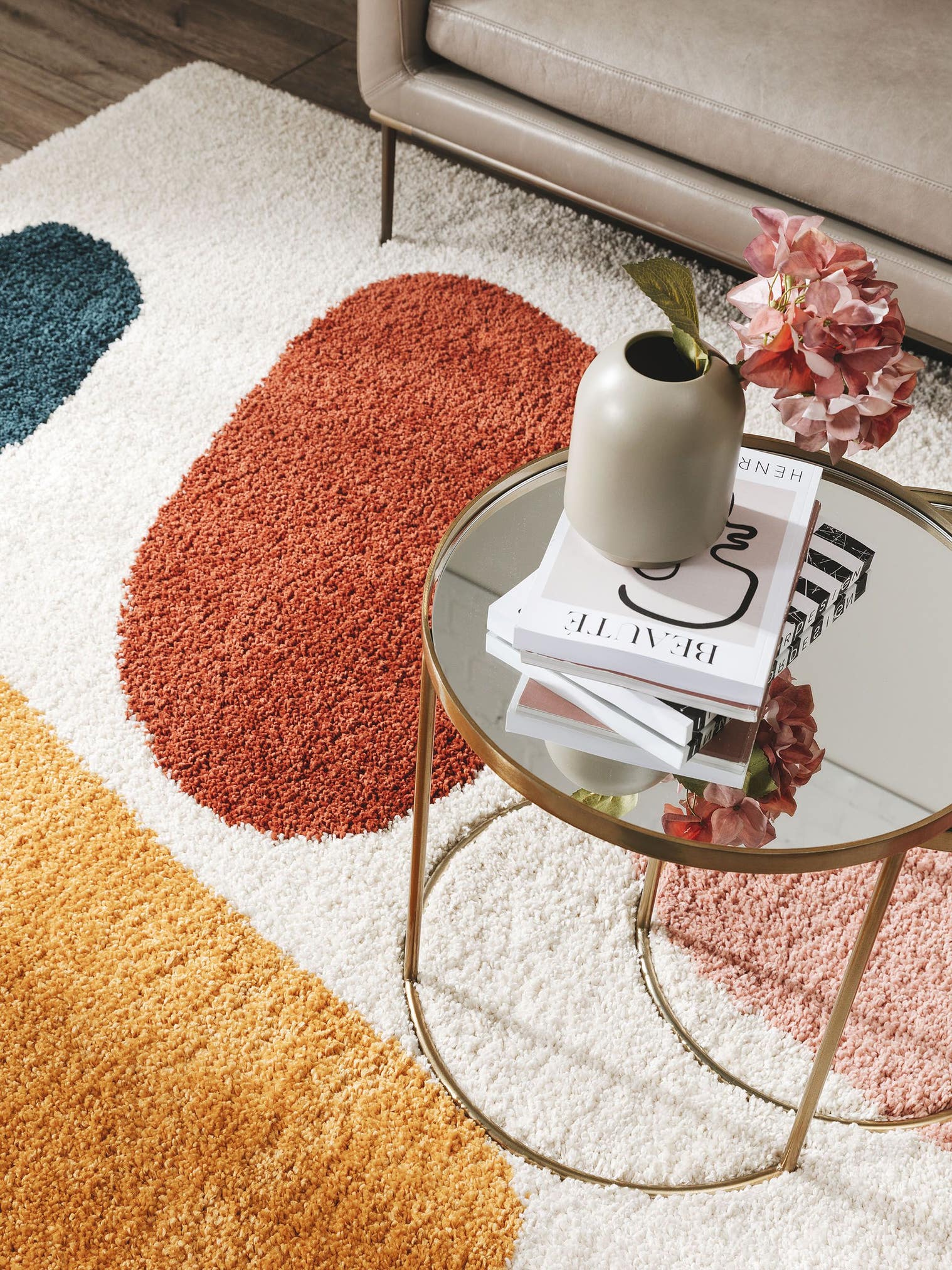 Rug made of 100% Polypropylene in Multicoloured with a 21 - 30 mm high pile by benuta Pop