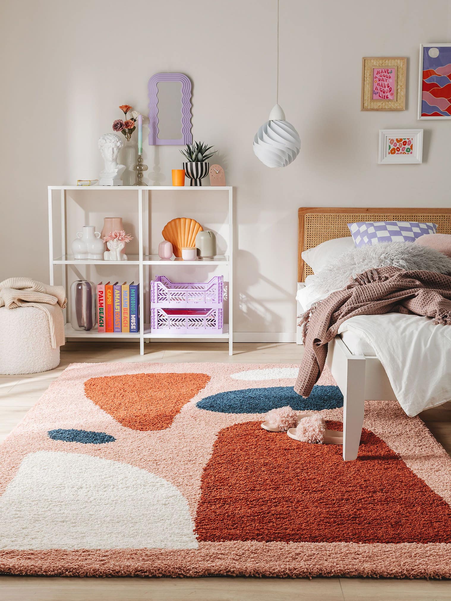 Rug made of 100% Polypropylene in Multicoloured with a 21 - 30 mm high pile by benuta Pop