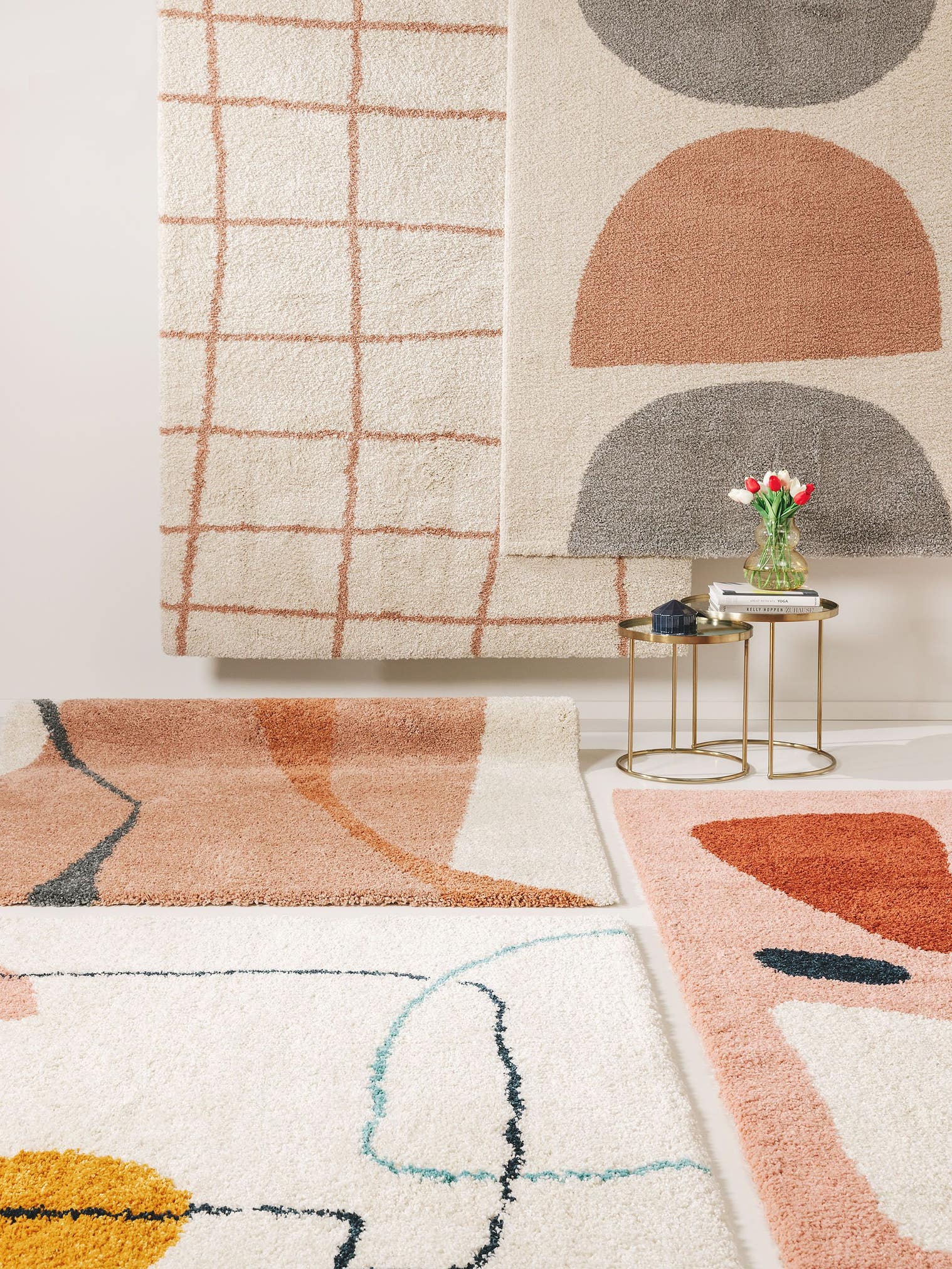 Tapis en 100% Polypropylène en Multicouleur avec une pile de 21 - 30 mm de hauteur de benuta Pop