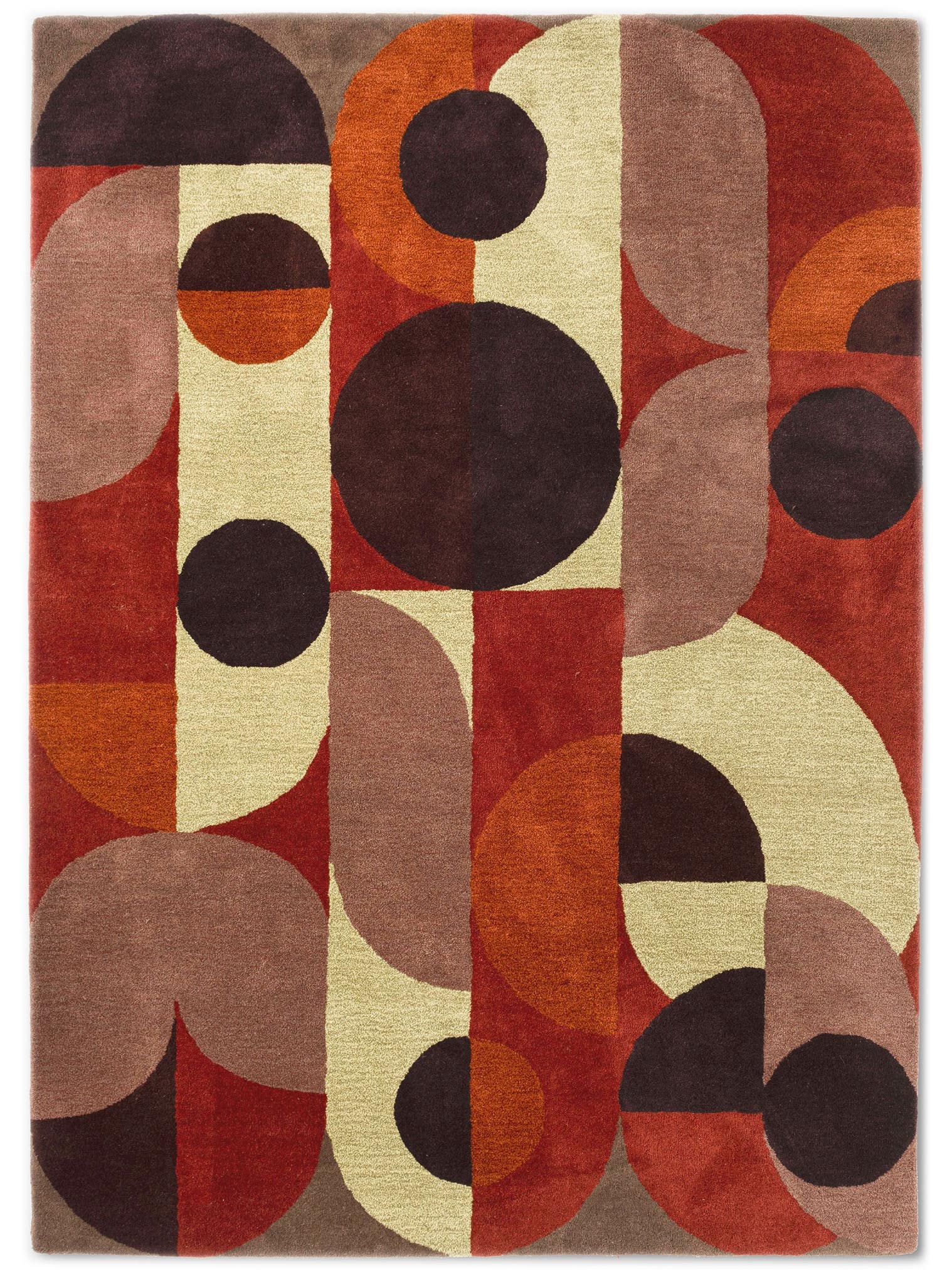 Teppich aus 100% Wolle in Multicolor mit 11 bis 20 mm hohem Flor von Brink & Campman