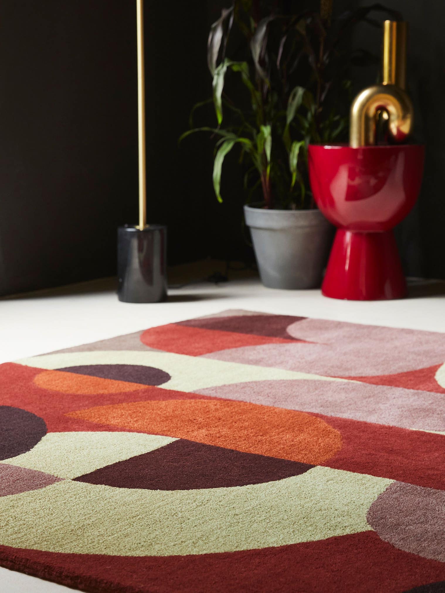 Teppich aus 100% Wolle in Multicolor mit 11 bis 20 mm hohem Flor von Brink & Campman