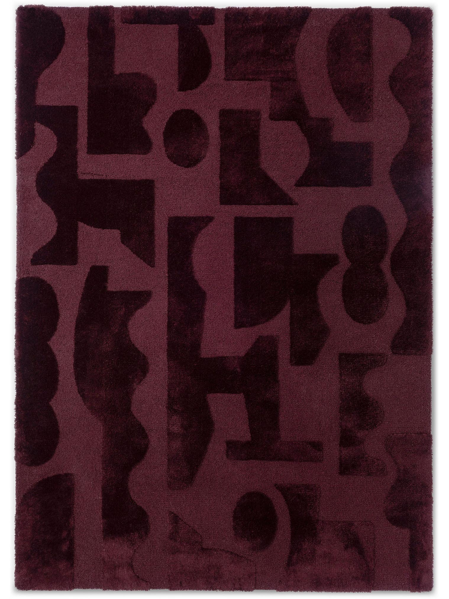 Teppich aus 100% Wolle in Rot mit 11 bis 20 mm hohem Flor von Brink & Campman