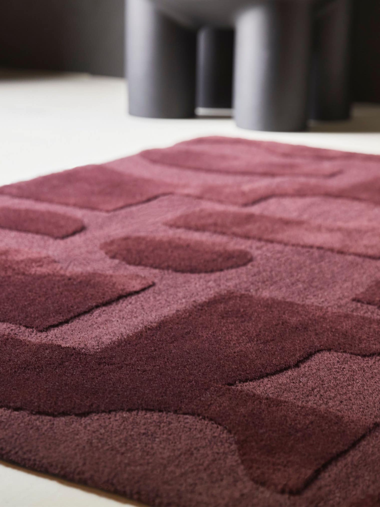 Teppich aus 100% Wolle in Rot mit 11 bis 20 mm hohem Flor von Brink & Campman