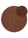 Round Wool Rug Rocco Brown