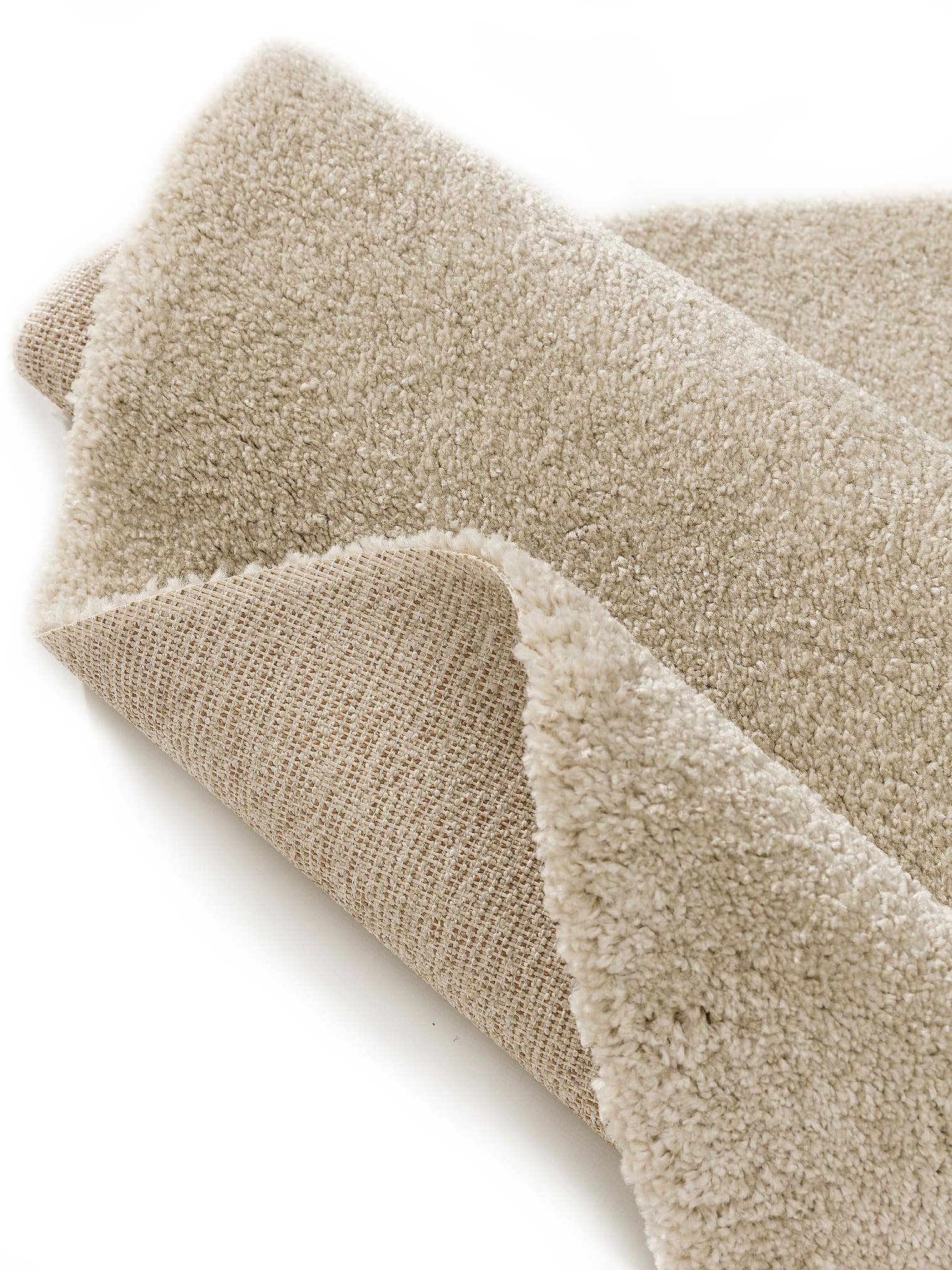 Tapis en 100% Polypropylène en Beige avec une pile de 21 - 30 mm de hauteur de benuta Nest