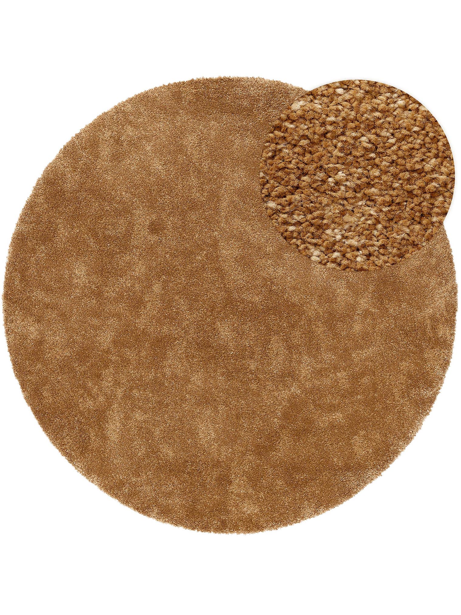 Rug made of 100% Polypropylene in Brown with a 21 - 30 mm high pile by benuta Nest