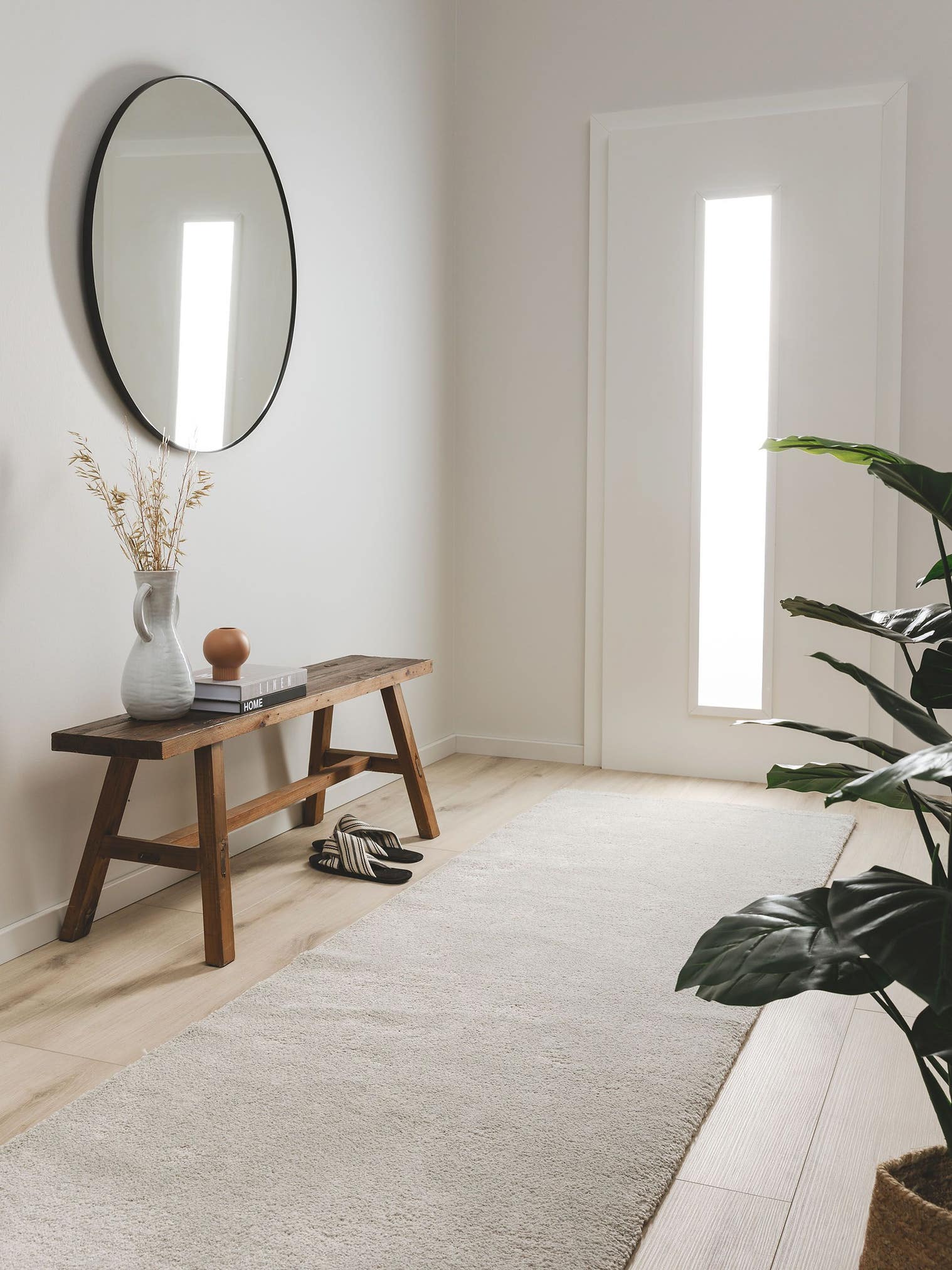 Teppich aus 100% Polypropylen in Grau mit 21 bis 30 mm hohem Flor von benuta Nest