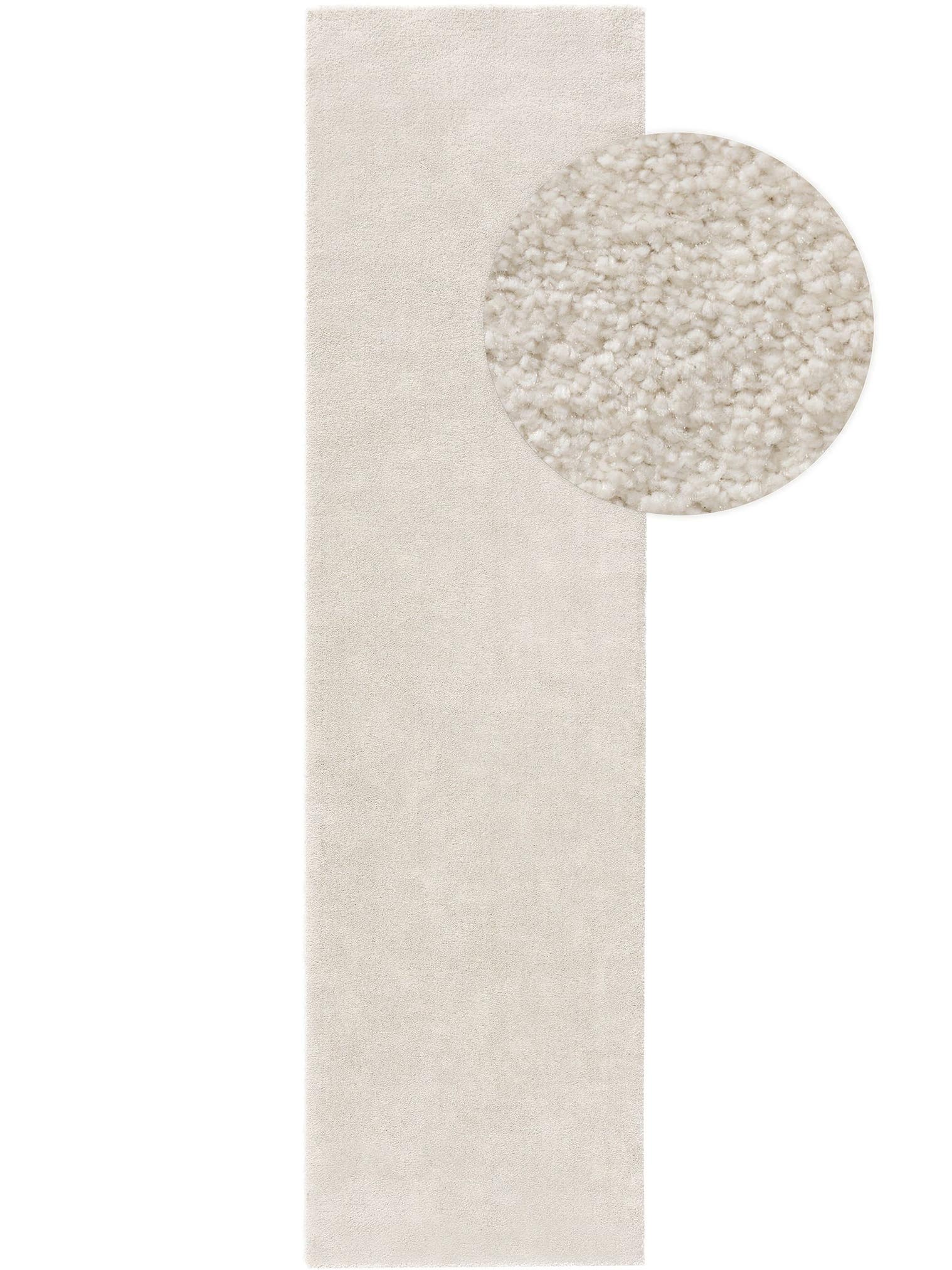 Teppich aus 100% Polypropylen in Beige mit 21 bis 30 mm hohem Flor von benuta Nest