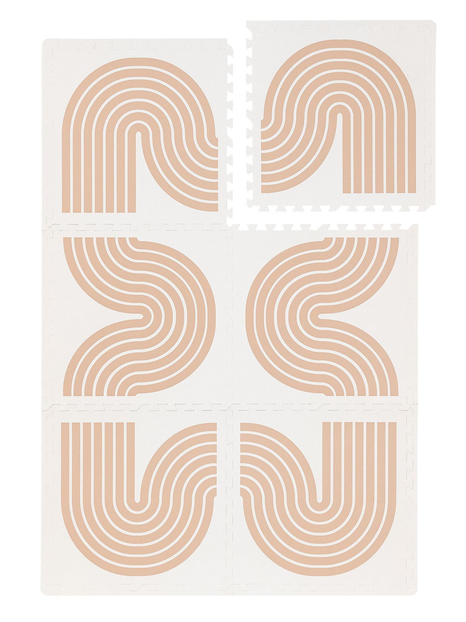 Tapis de jeu Archie Beige en motif KidsDesign en 100% Mousse EVA de Lytte