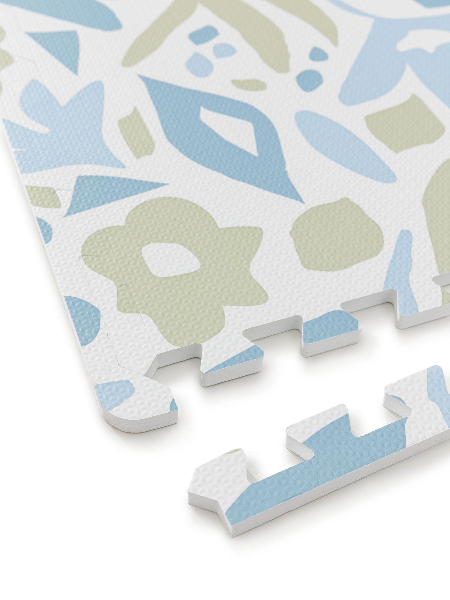Spielmatte Flora Blau im Design Botanicals&Florals aus 100% EVA-Schaumstoff von Lytte