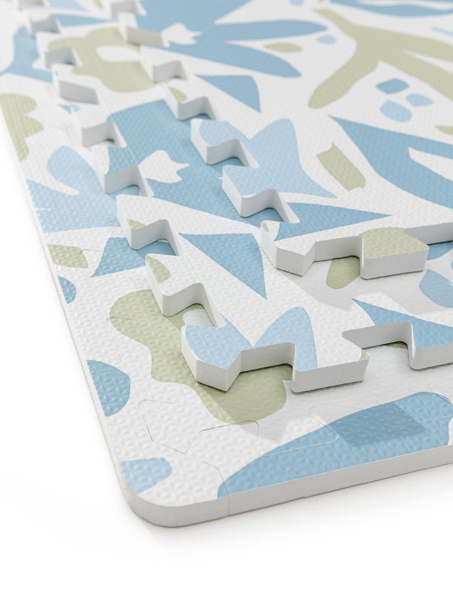 Spielmatte Flora Blau im Design Botanicals&Florals aus 100% EVA-Schaumstoff von Lytte