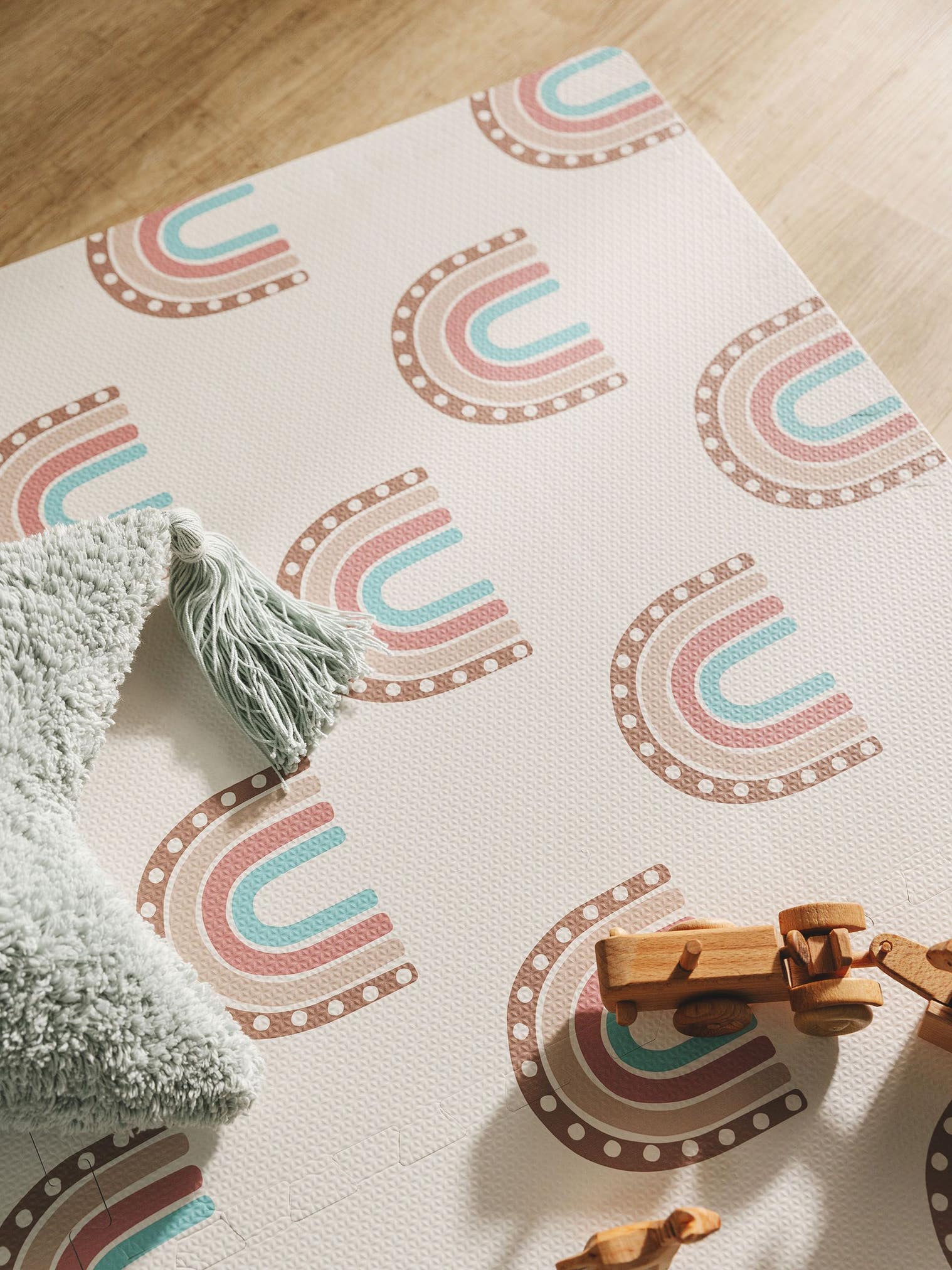 Spielmatte Rainbow Multicolor im Design Kindermotive aus 100% EVA-Schaumstoff von Lytte