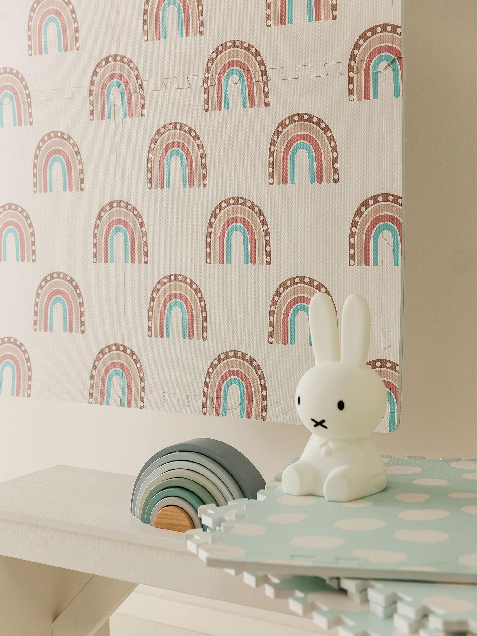 Spielmatte Rainbow Multicolor im Design Kindermotive aus 100% EVA-Schaumstoff von Lytte