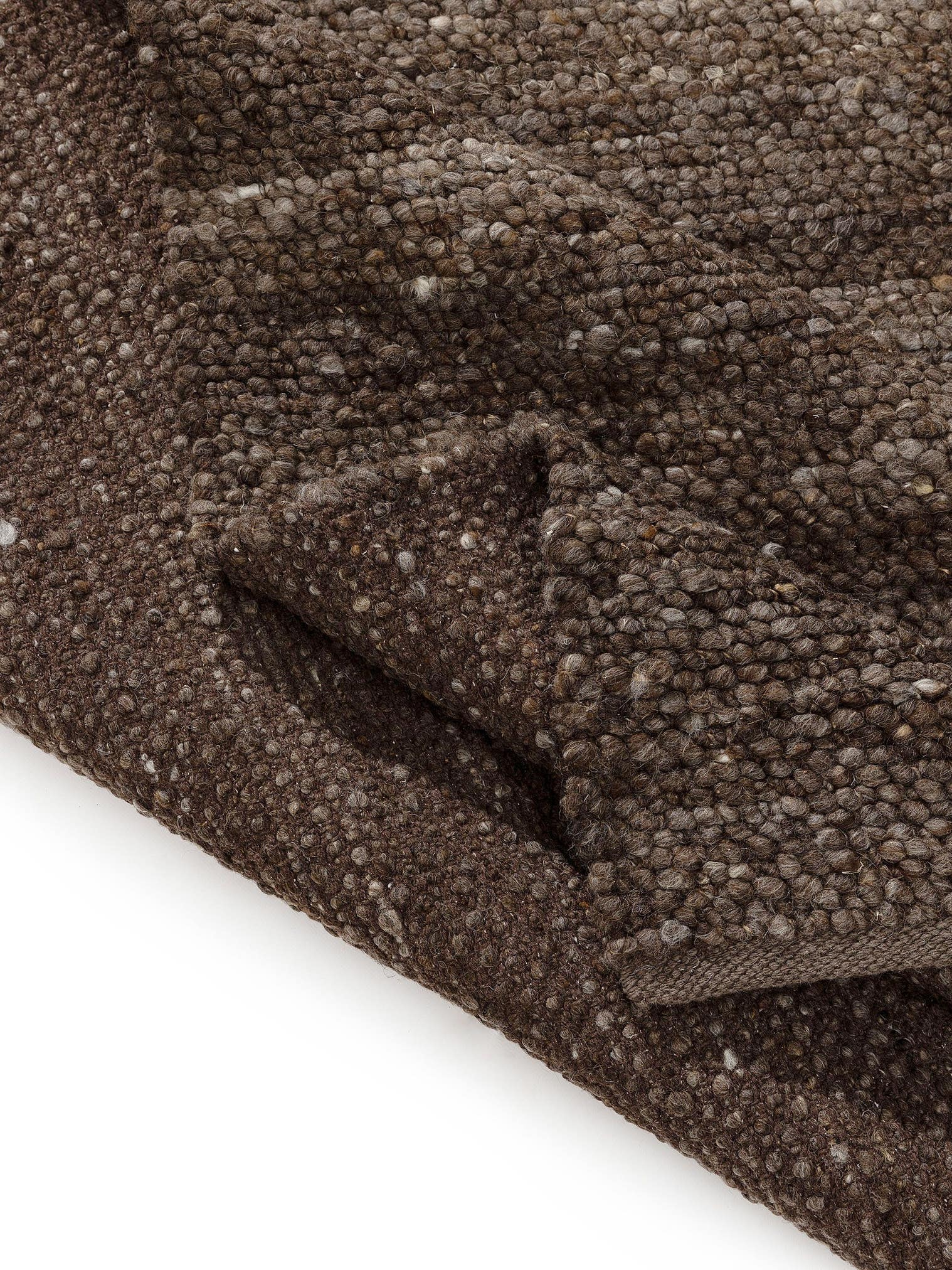 Teppe av 70 % ull, 30 % jute i Brun med 11 til 20 mm høy lugg fra benuta Pure