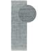 Tappeto realizzato con materiale riciclato Jade Turchese