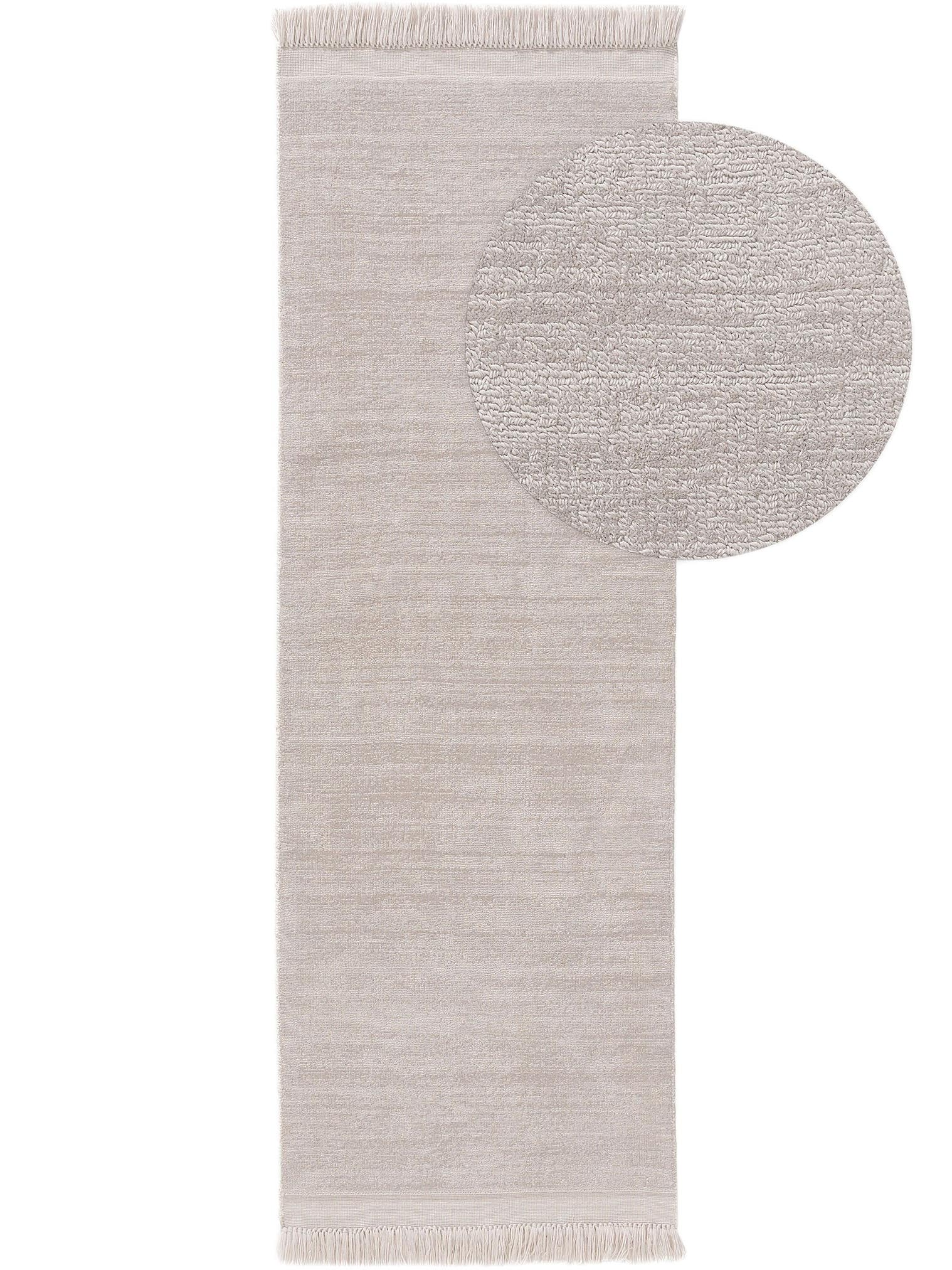 Koberec z 80 % polyester, 20 % bavlna v Grey s vlasem výšky 6 až 10 mm od benuta Pure