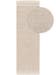 Teppich aus recyceltem Material Jade Cream