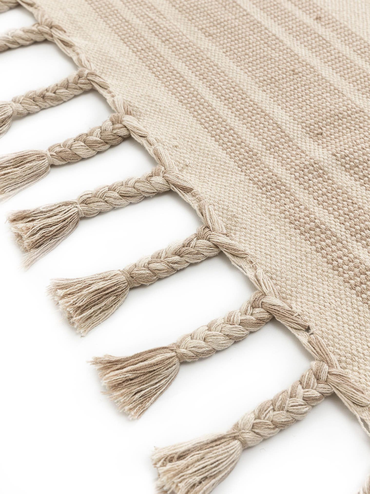 Tappeto di 100% Cotone in Azzurro con pelo alto 1- 5 mm da benuta Pop