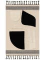 Tappeto di cotone Gibson Bianco & Nero