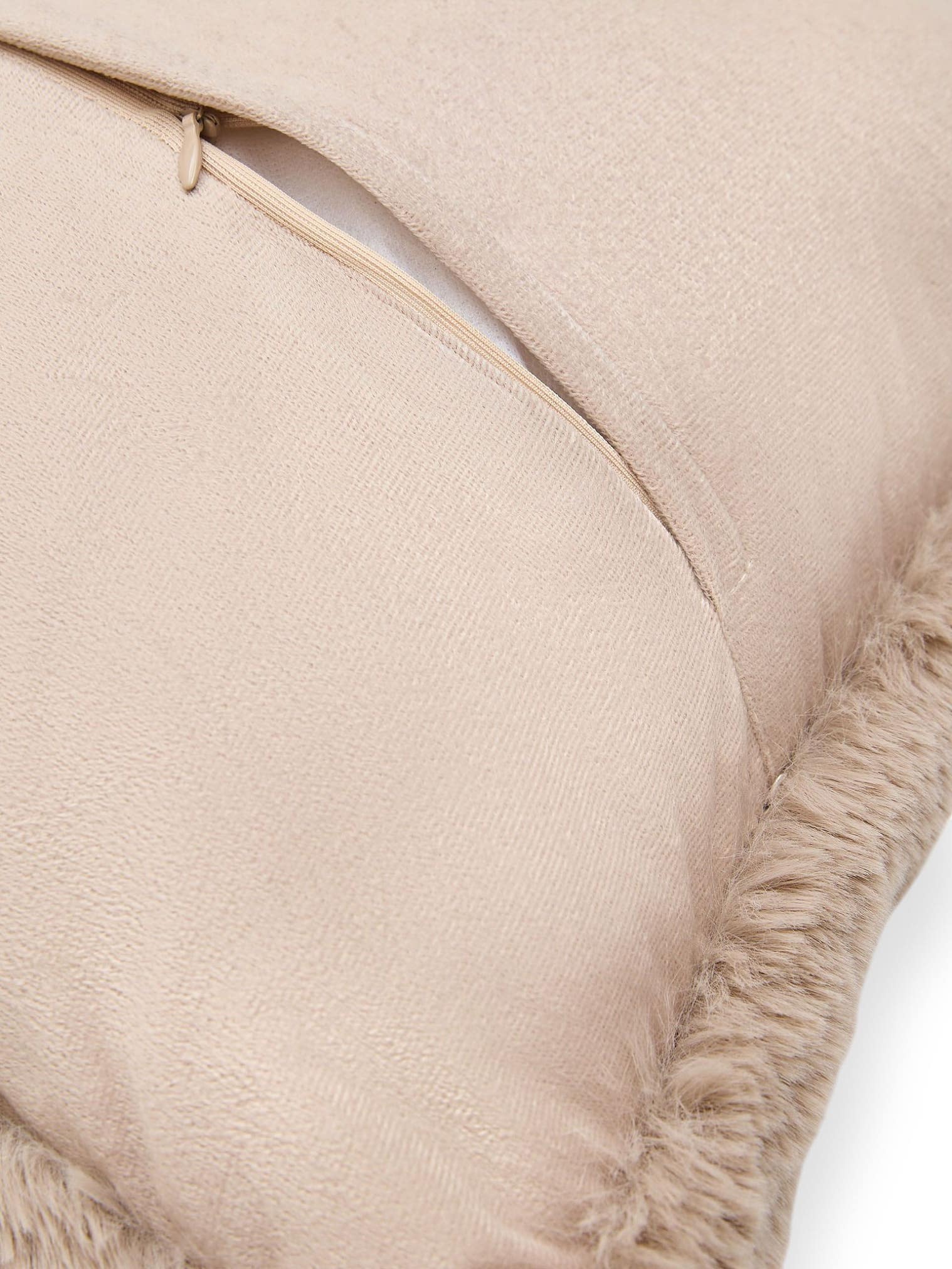 Kissenbezug Dave Beige im Design Uni aus 100% Polyester von benuta Nest