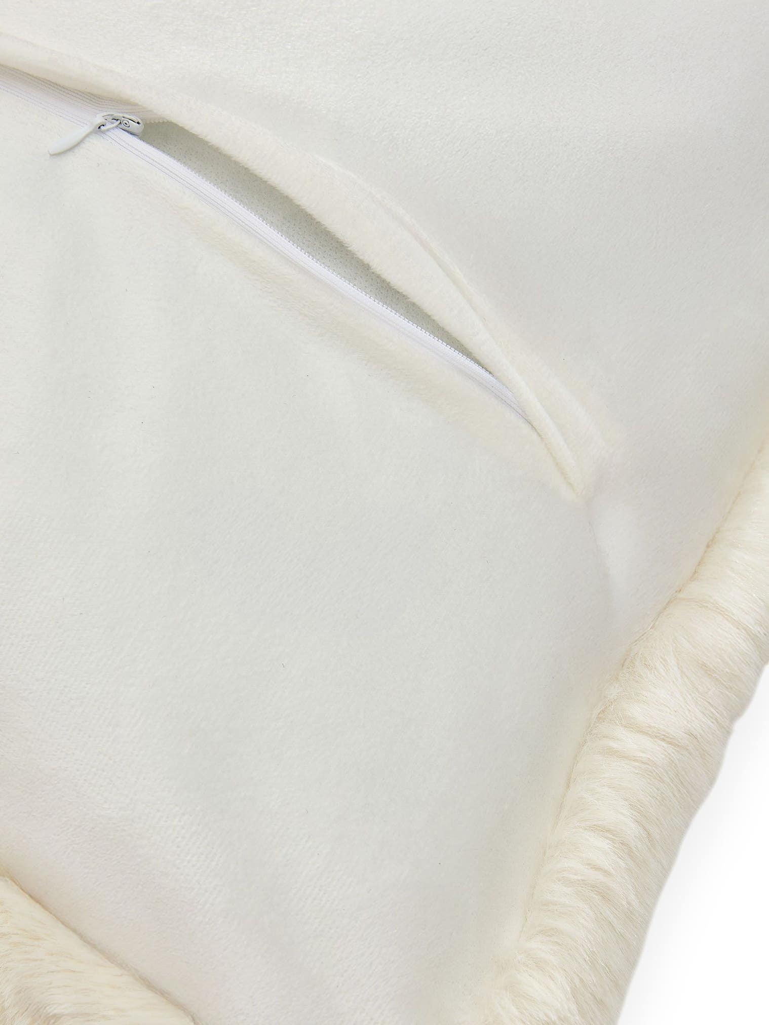 Kissenbezug Dave Cream im Design Uni aus 100% Polyester von benuta Nest