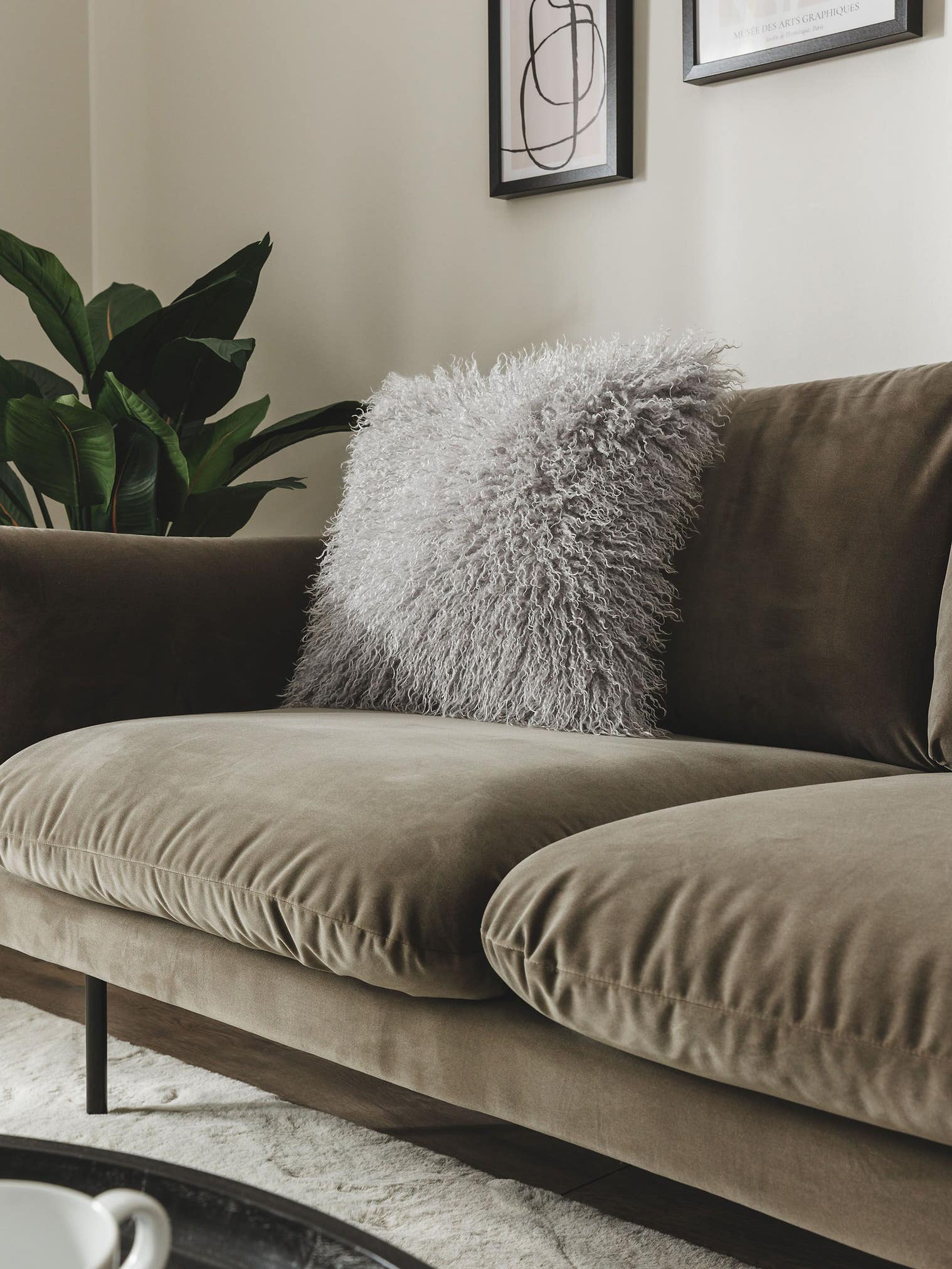 Poszewka Oscar szary com design Uni em 100% poliester da benuta Nest