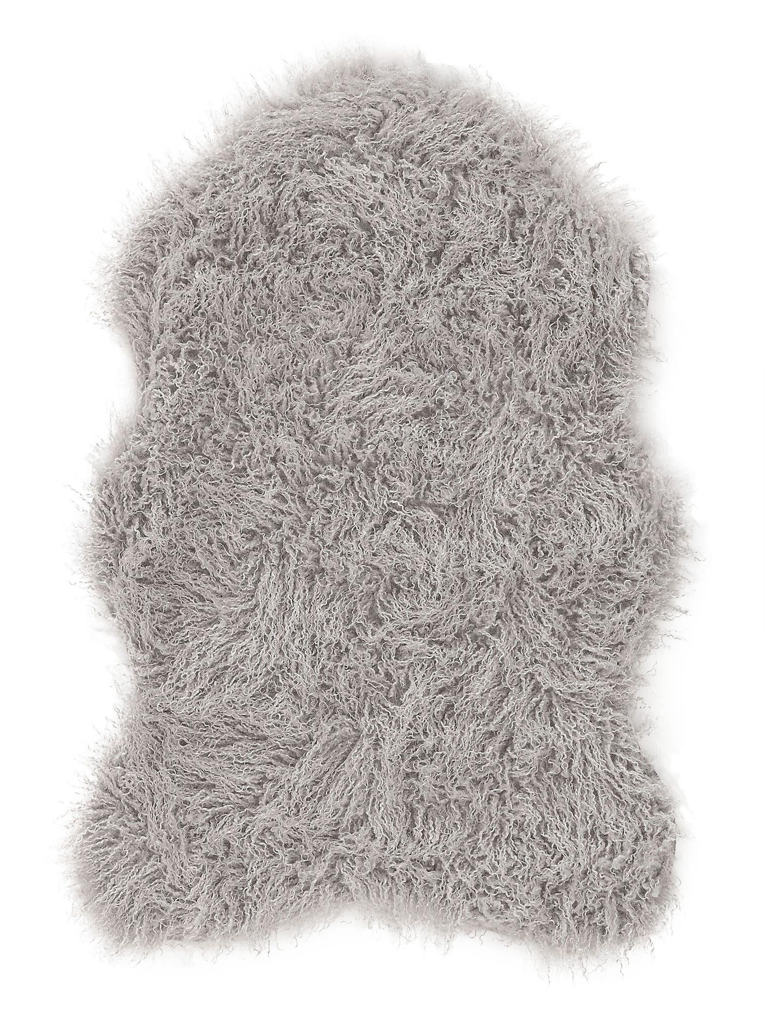 Rug made of 100% Polyester in Grey with a 6 - 10 mm high pile by benuta Nest
