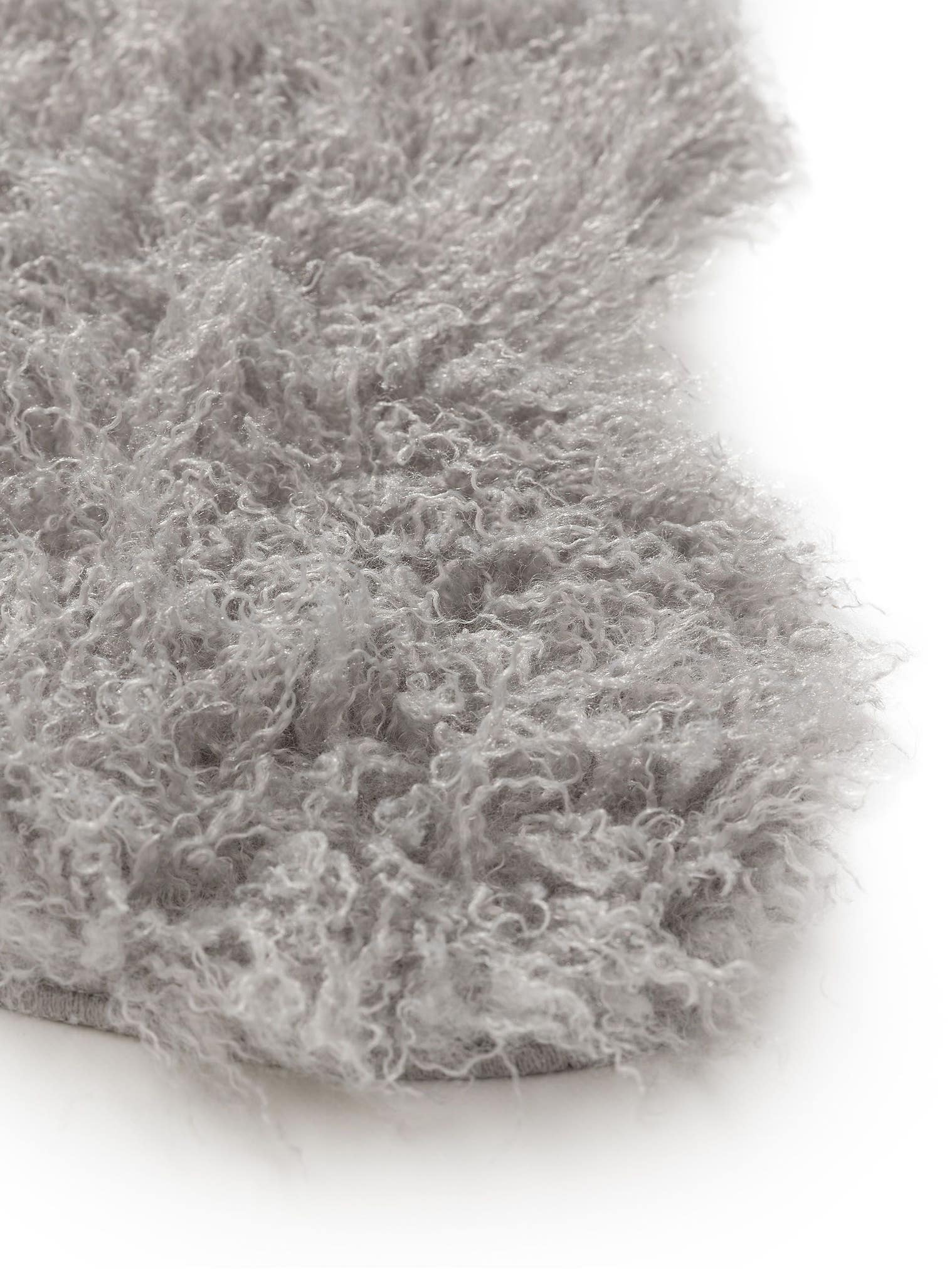 Rug made of 100% Polyester in Grey with a 6 - 10 mm high pile by benuta Nest