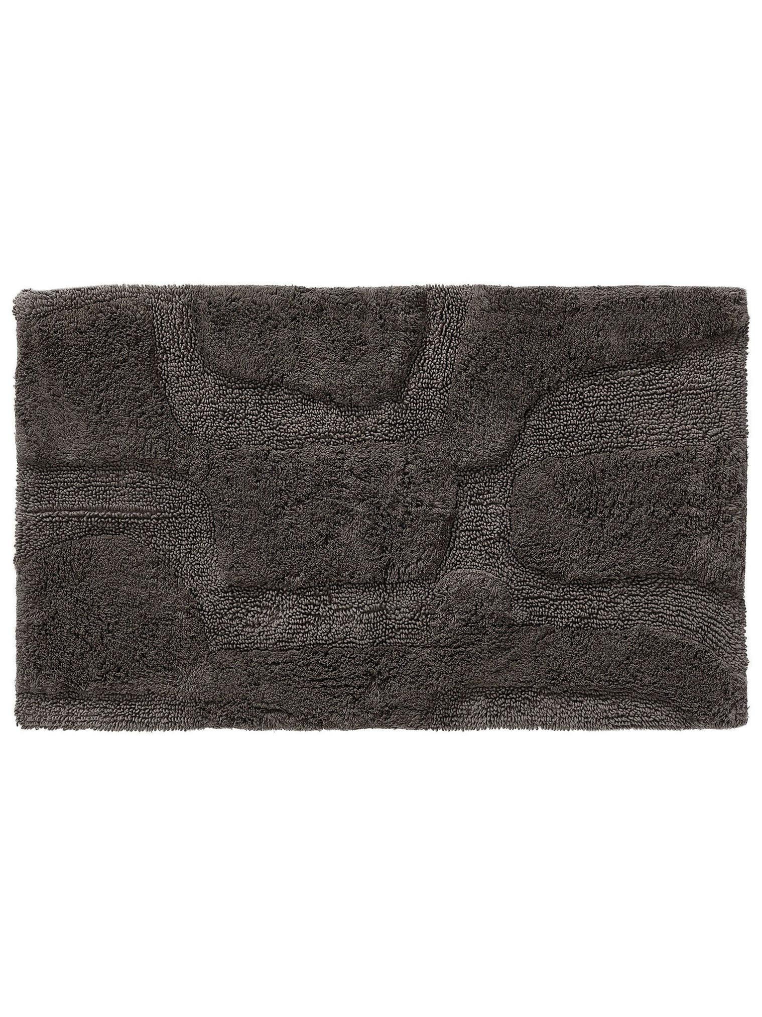 Teppich aus 100% Baumwolle in Grau mit 6 bis 10 mm hohem Flor von benuta Nest