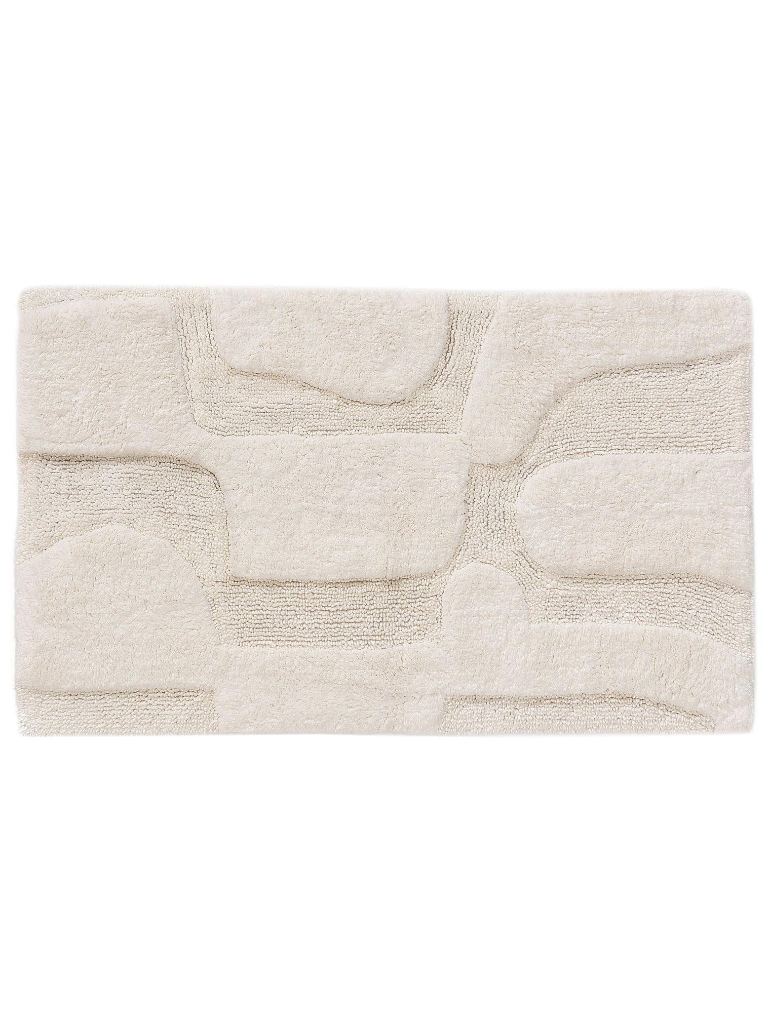 Tappeto di 100% Cotone in Bianco con pelo alto 6 - 10 mm da benuta Nest