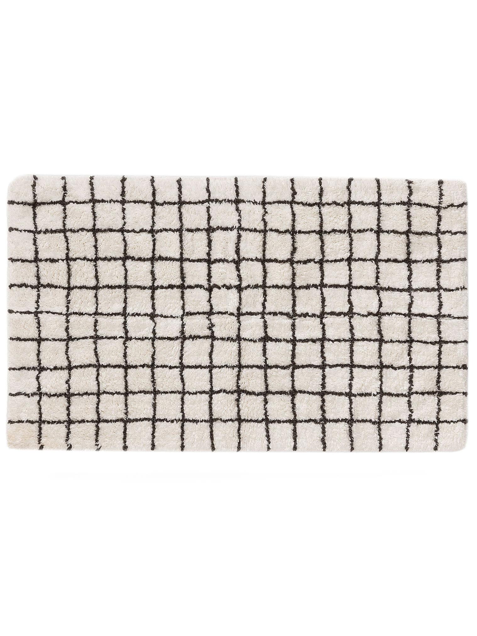 Tapete de 100% algodão em Branco com pelo de 6 a 10 mm de altura da benuta Nest