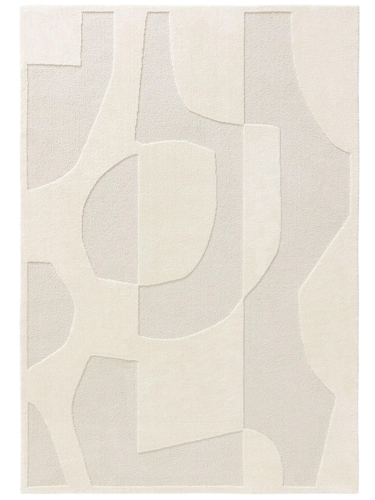 Tapis en 60% Polypropylène, 40% Polyester en Beige avec une pile de 11 - 20 mm de hauteur de benuta Nest