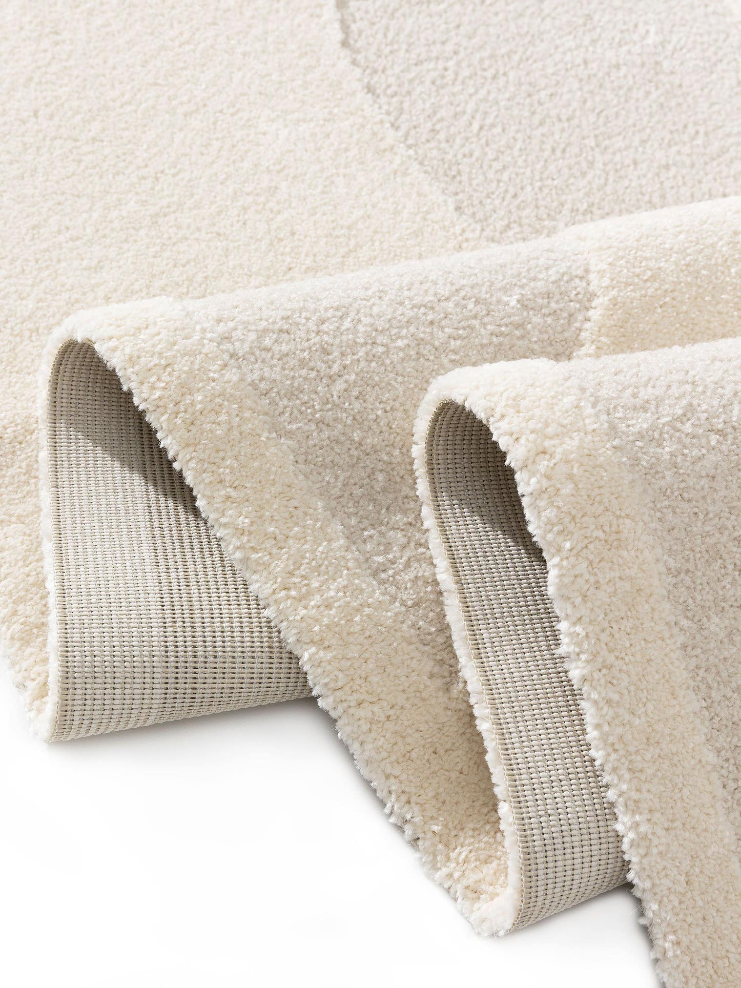 Tapis en 60% Polypropylène, 40% Polyester en Beige avec une pile de 11 - 20 mm de hauteur de benuta Nest